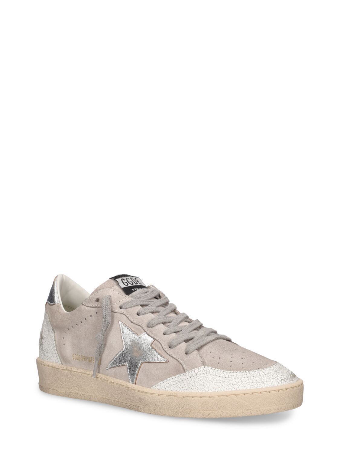 Golden Goose Ball Star Women's Gray/Silver Sneakers New