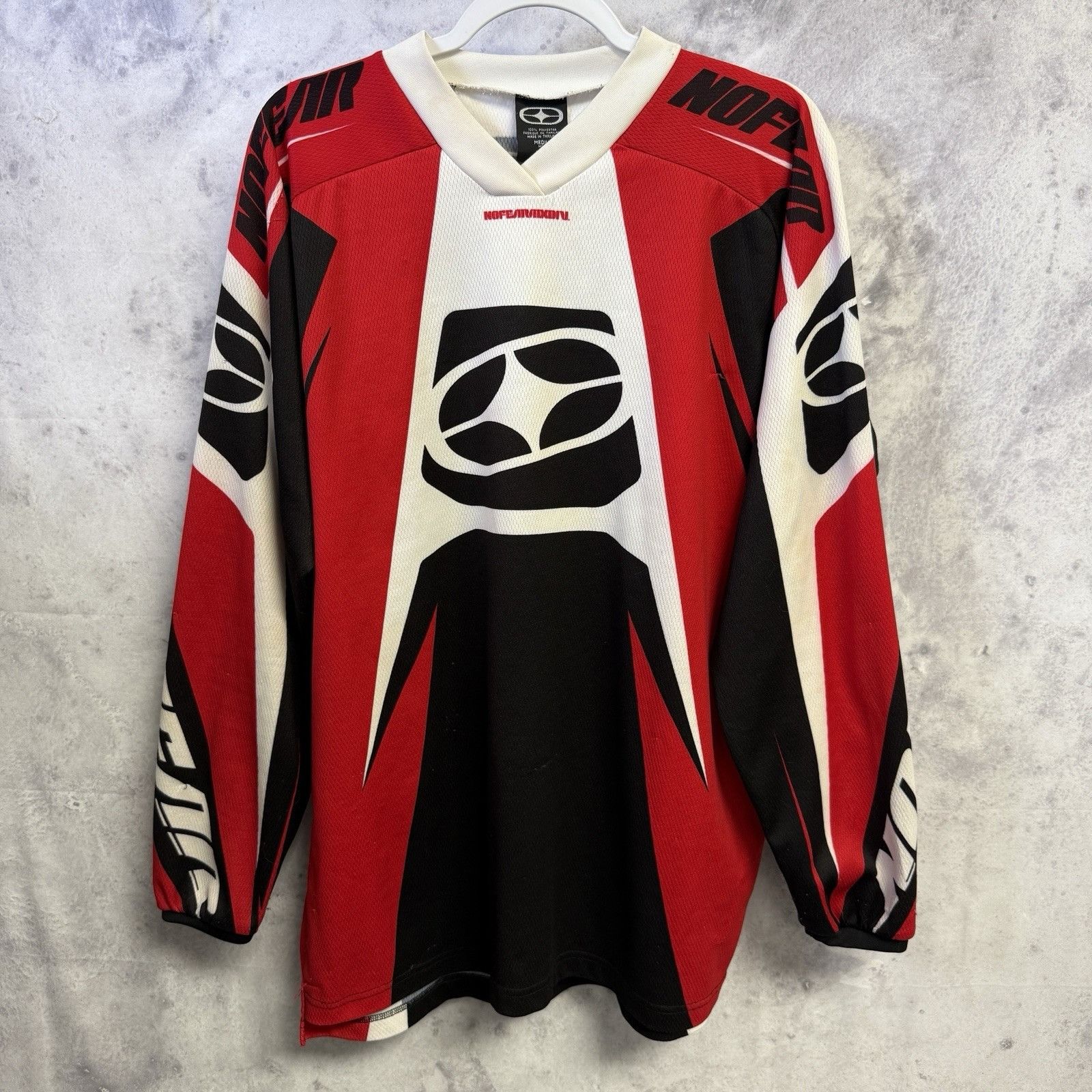 No Fear Vintage No Fear MX Racing Jersey Mens M White/Red Long Sleev Size US M / EU 48-50 / 2 - 1 Thumbnail