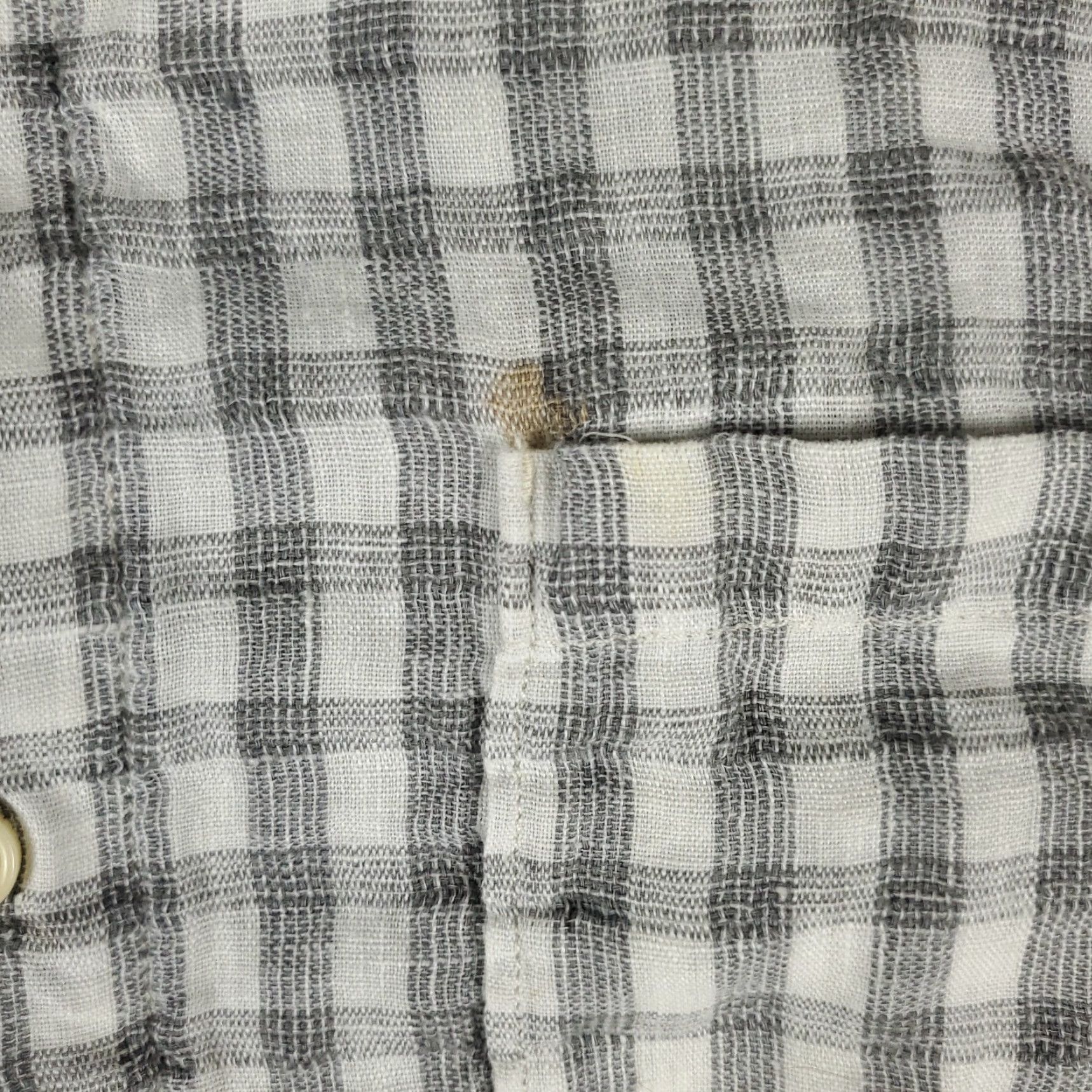 Tommy Bahama Tommy Bahama Shirt Mens XL Gray Plaid Linen Button-Up Long Sleeve Casual, Business, Formal, Party/Cocktail, Travel, Wedding, Workwear Size US XL / EU 56 / 4 - 3 Thumbnail