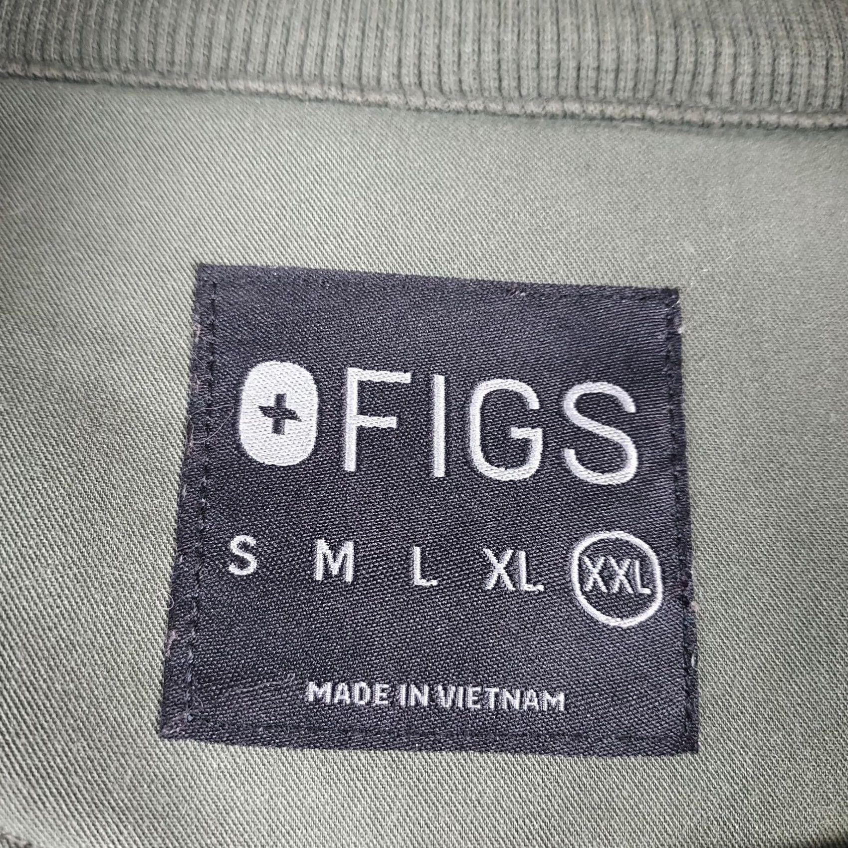 Layer 8 FIGS Womens 2XL Green Full Zip Fleece Jacket Medical Scrub Layer | Solid Polyester Womens Size XXL / US 16-18 / IT 52-54 - 5 Thumbnail