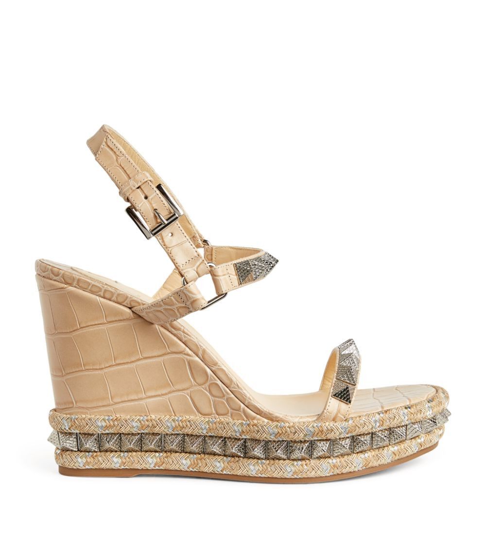 Christian Louboutin o1s1wg110924 Pyraclou Heeled in Multicolor Size US 7 / IT 37 - 1 Thumbnail