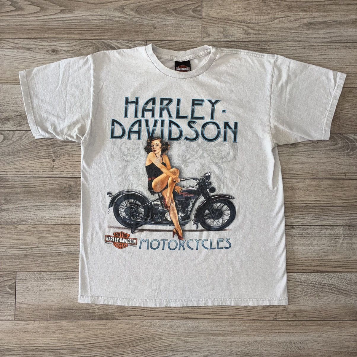 Harley Davidson pin-up girl tee shirt