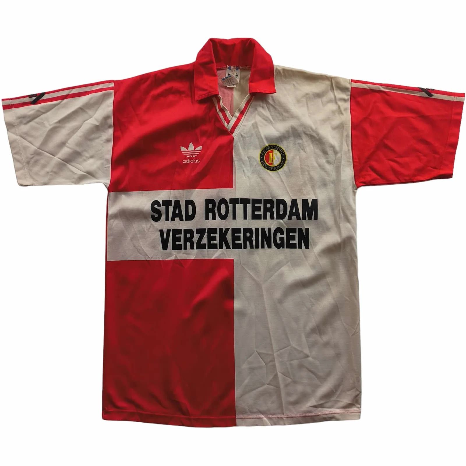 Adidas Feyenoord 1991-94 Adidas home football jersey size L Size US L / EU 52-54 / 3 - 1 Thumbnail