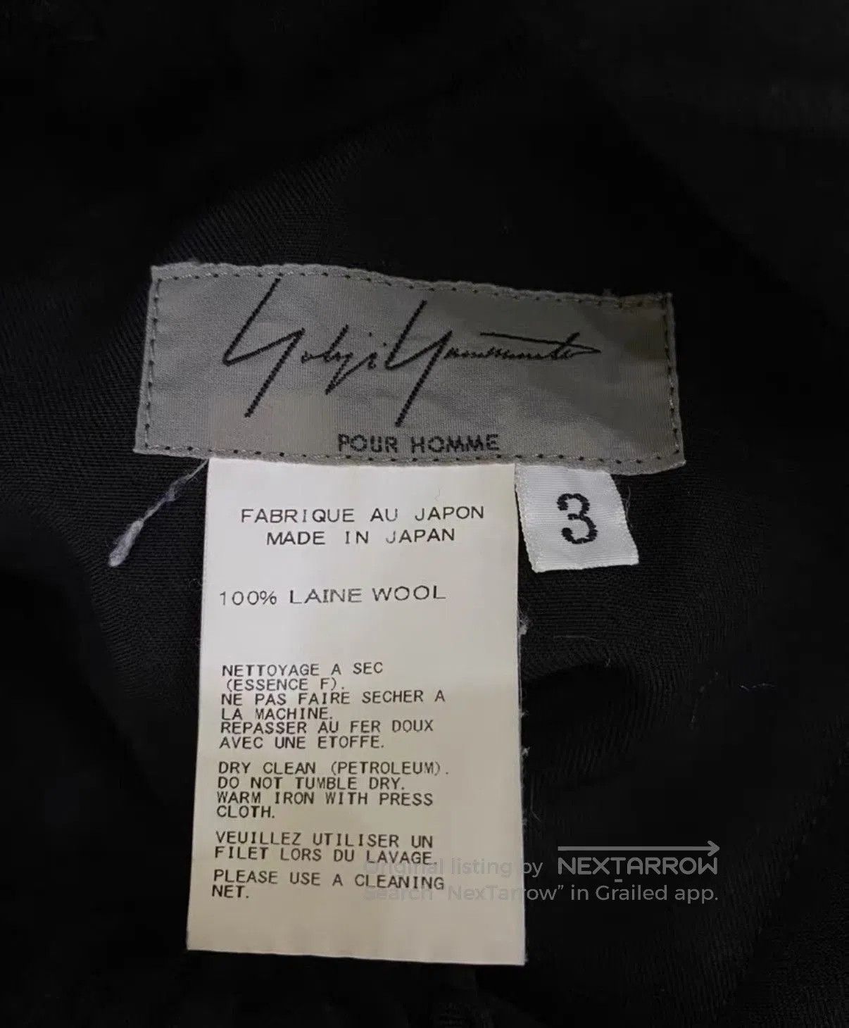 Yohji Yamamoto Black Wide. Size US 34 / EU 50 - 3 Thumbnail