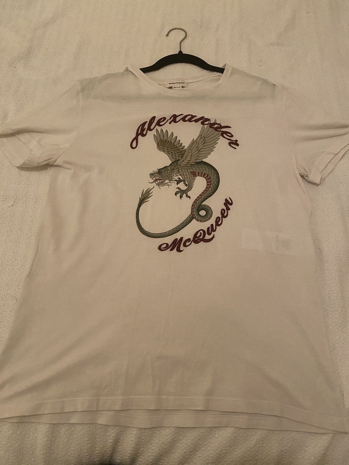 Alexander McQueen Alexander Mcqueen Dragon Tshirt Size US XXL / EU 58 / 5 - 1 Thumbnail