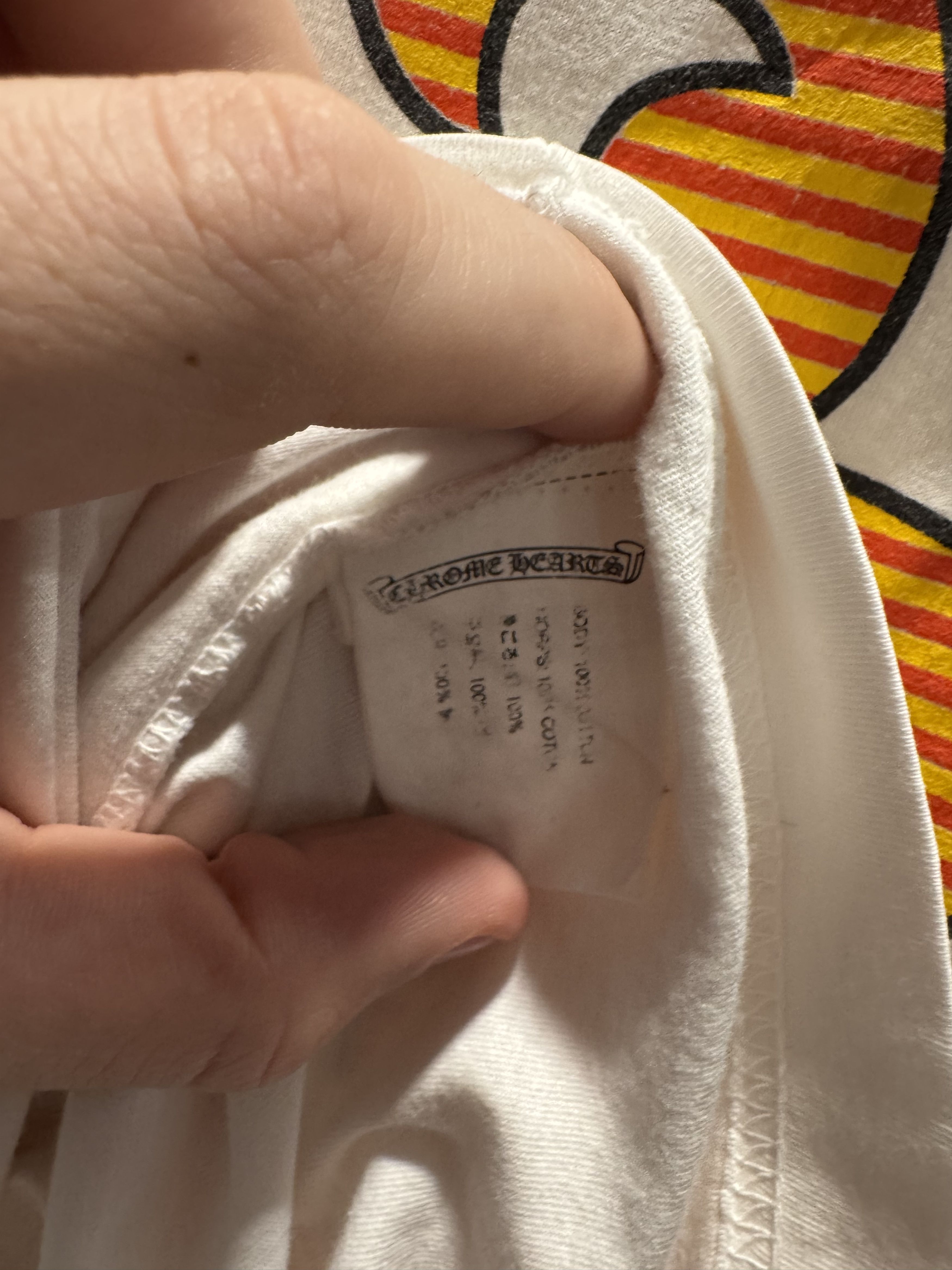 Chrome Hearts CHROME HEARTS HAIRY DAGGER STRIPED LOGO POCKET TEE Size US XL / EU 56 / 4 - 5 Thumbnail