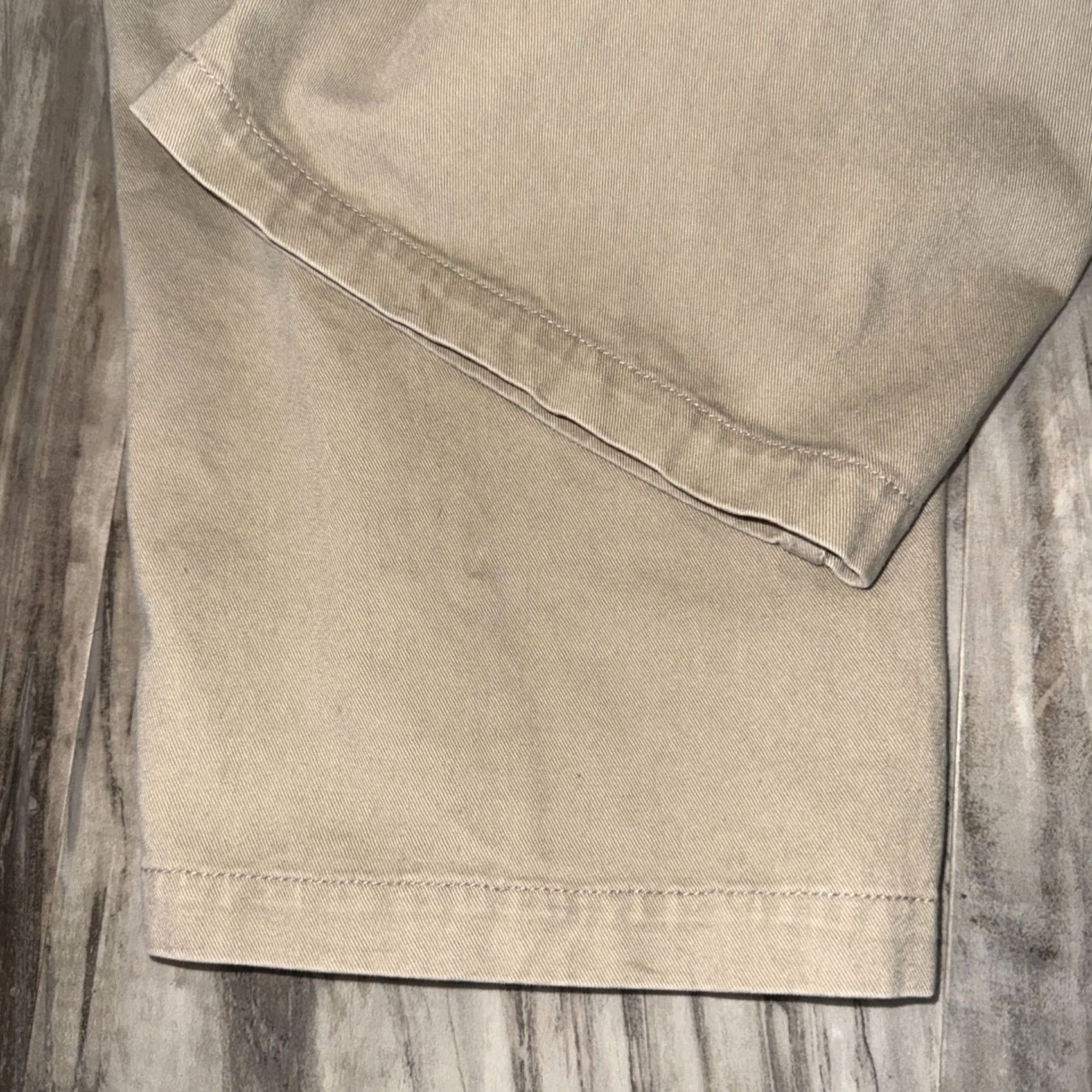 Vintage Plugg Cargo Pants Men 36X34 Khaki Beige Cotton Cargo Pocket Straight Leg Mens Casual Workwear Size US 36 / EU 52 - 6 Thumbnail