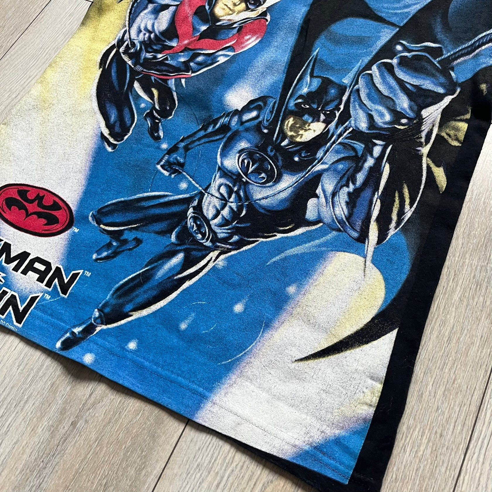 DC Comics Batman & Robin 1997 AOP Promo Longsleeve Tee Size US XS / EU 42 / 0 - 5 Thumbnail