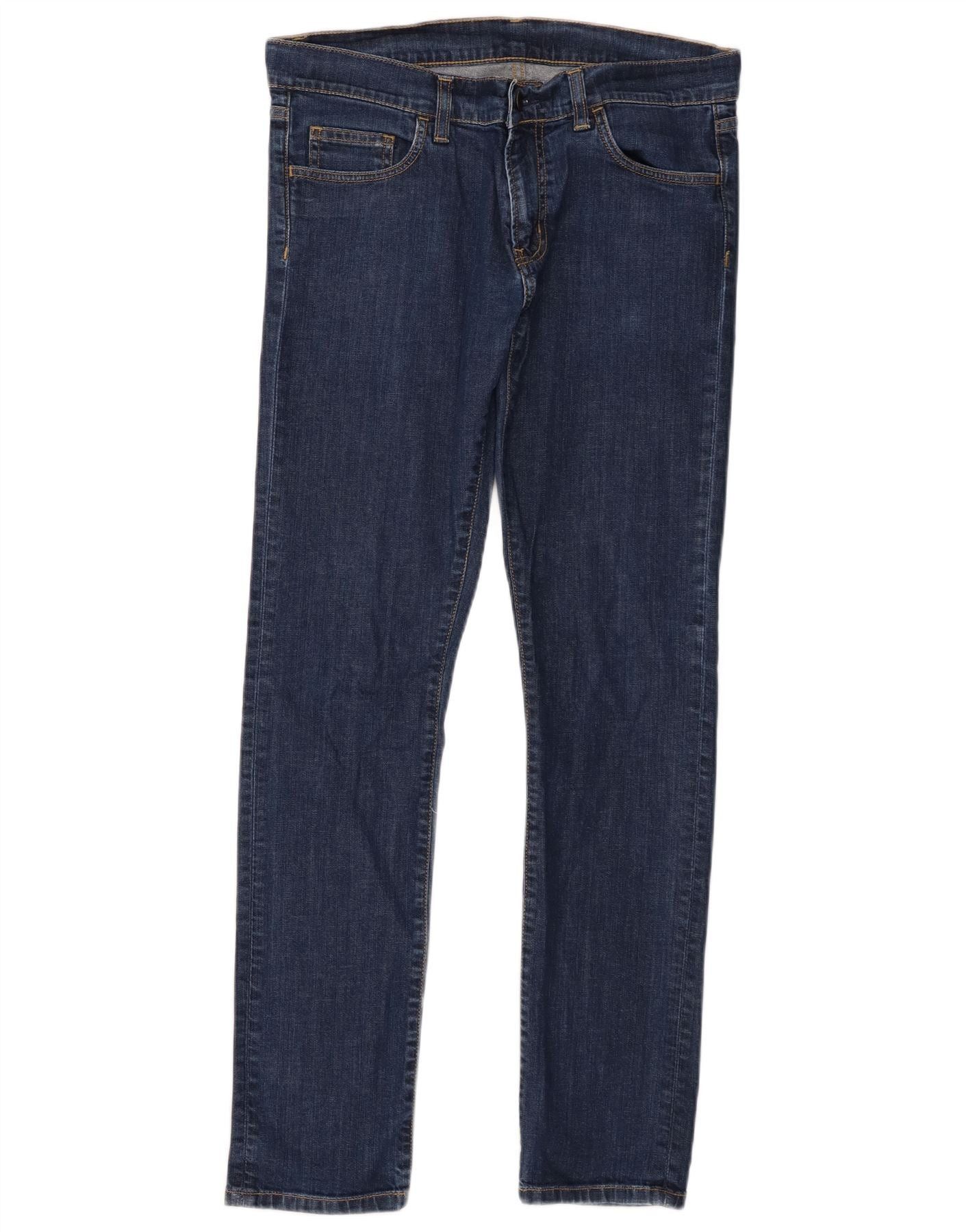 Carhartt Mens Skinny Jeans W31 L32 Blue Cotton Size US 31 - 1 Thumbnail