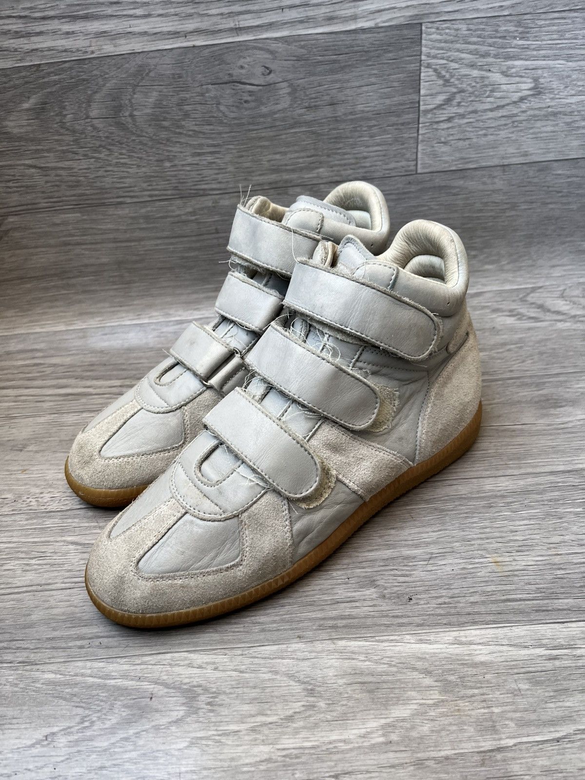 Maison Margiela Maison margiela velcro suede replica gat hi top sneakers Size US 7 / IT 37 - 4 Thumbnail