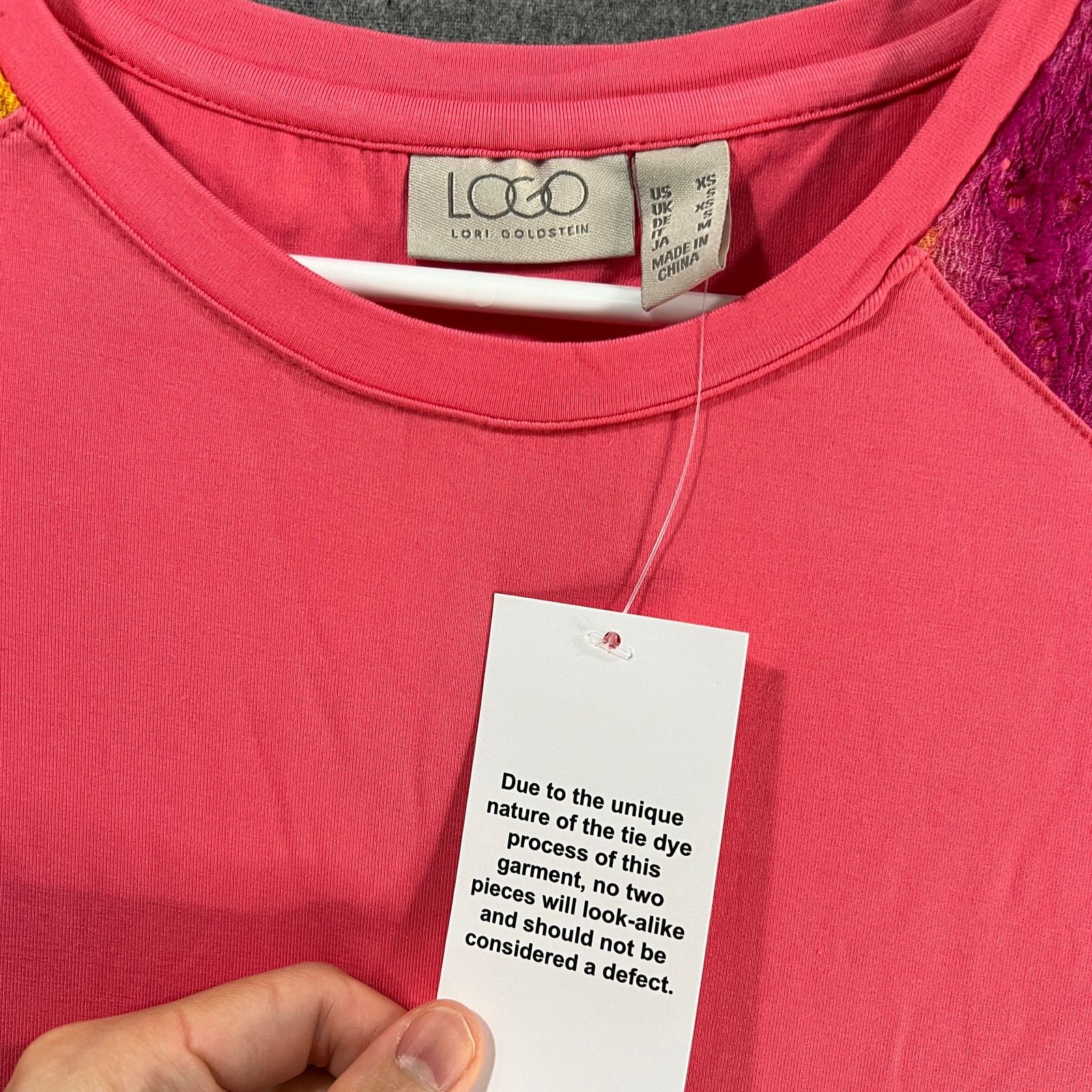 Other LOGO by Lori Goldstein Dress with Tie-Dye He Size XS / US 0-2 / IT 36-38 - 3 Thumbnail