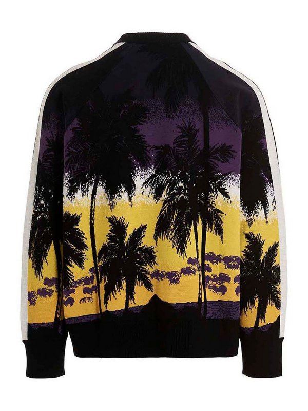Palm Angels o1y0325 Logo Crewneck Sweater in Multicolor Size US L / EU 52-54 / 3 - 4 Thumbnail