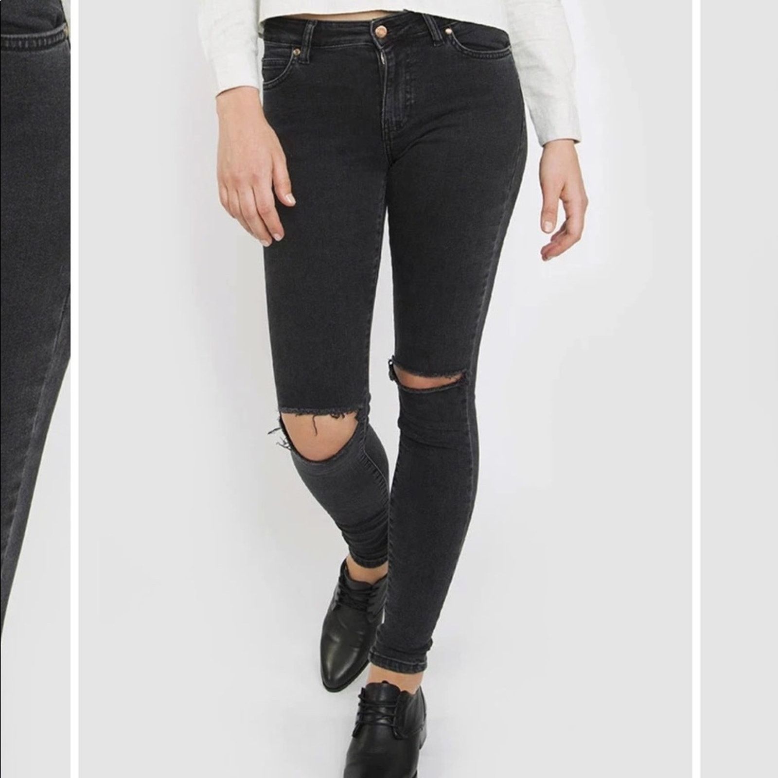Dr. Denim Dr. Denim Distressed Skinny Jean, NWT, Size 24, MSRP $105 Size 25" / US 0 / IT 36 - 1 Thumbnail