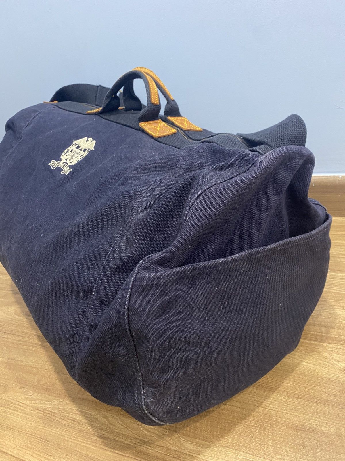 Polo Ralph Lauren RALPH LAUREN Navy Canvas Leather Trim Crossbody bag Size ONE SIZE - 4 Thumbnail