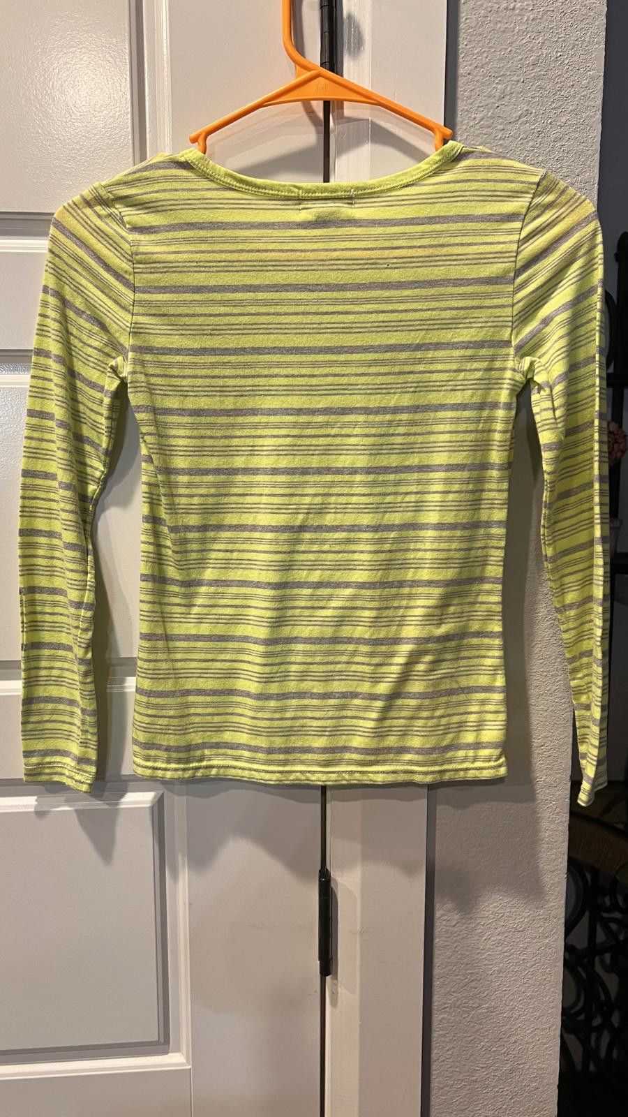 L.E.I. LEI Striped Long Sleeve Top - Bright Yellow Size L / US 10 / IT 46 - 2 Thumbnail