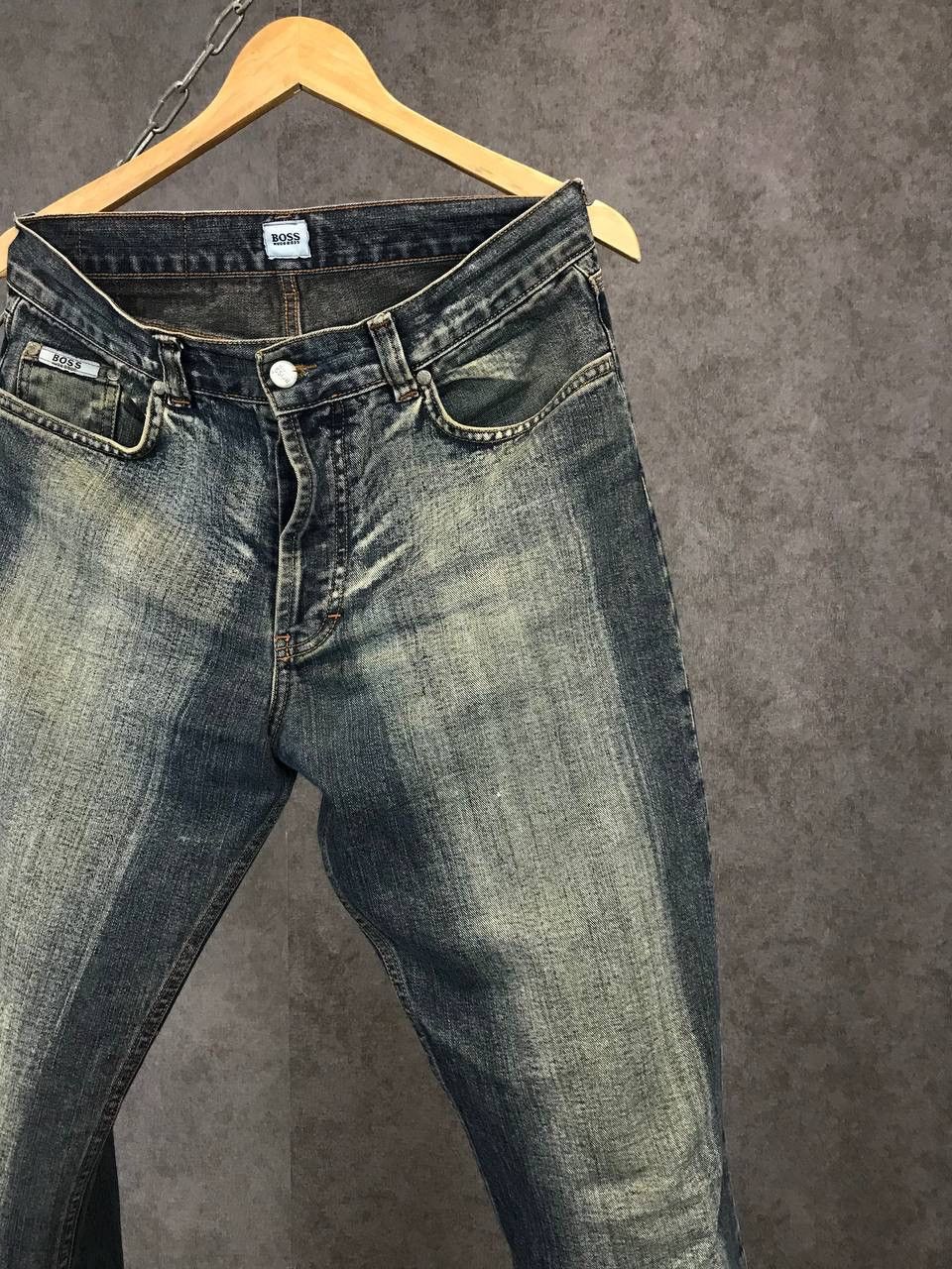 Hugo Boss Hugo Boss vintage faded avant garde jeans Size US 31 - 2 Thumbnail
