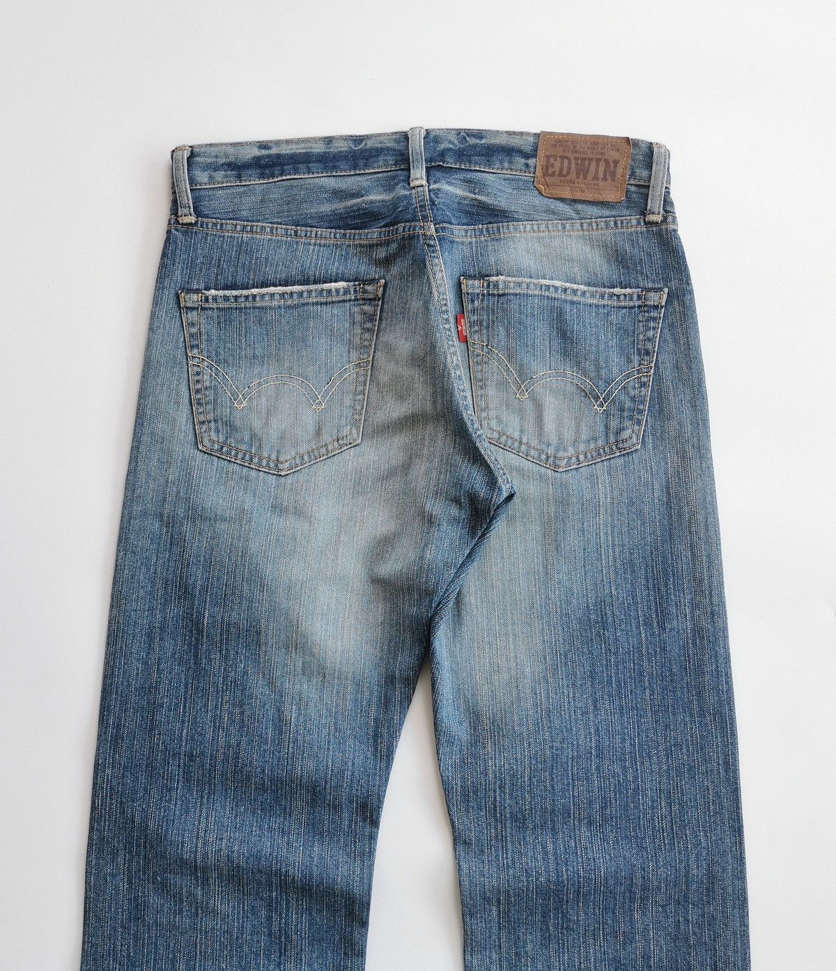 Edwin Vintage Edwin Extra Extreme Repaired Patchwork Denim Jeans Size US 32 / EU 48 - 7 Thumbnail