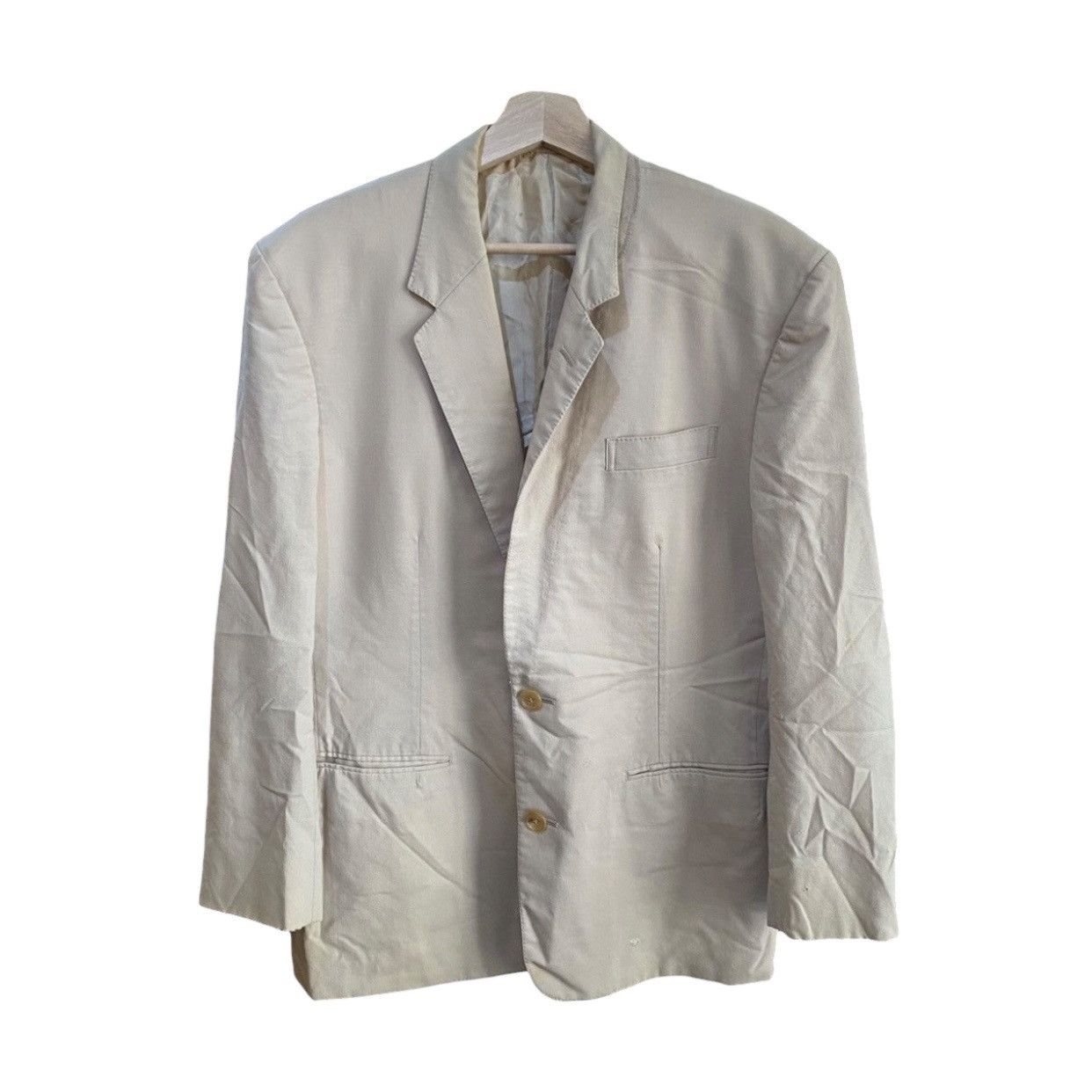 Yohji Yamamoto Yohji Yamamoto Y's For Men Ivory 2-Button Tailored Archive Size US M / EU 48-50 / 2 - 1 Thumbnail