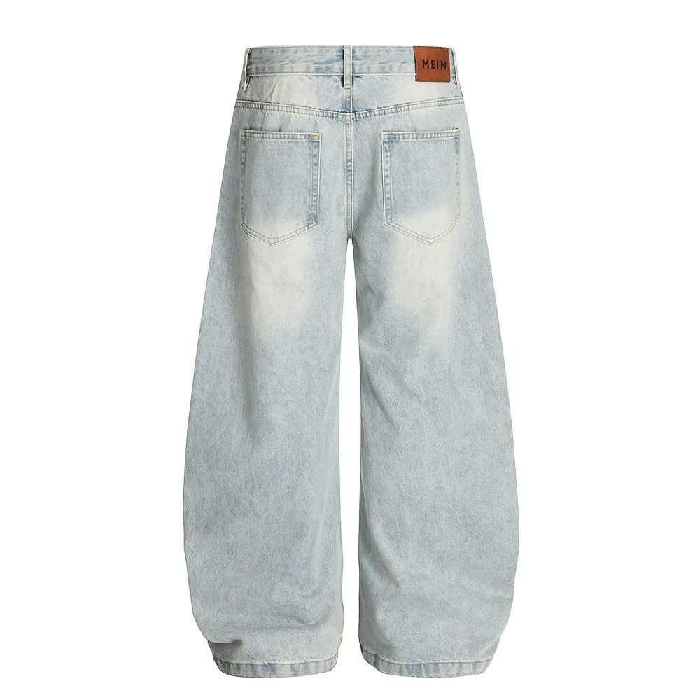 Jean Punk Heavy Washed Denim Machete Pants for Men Size US 32 / EU 48 - 2 Thumbnail