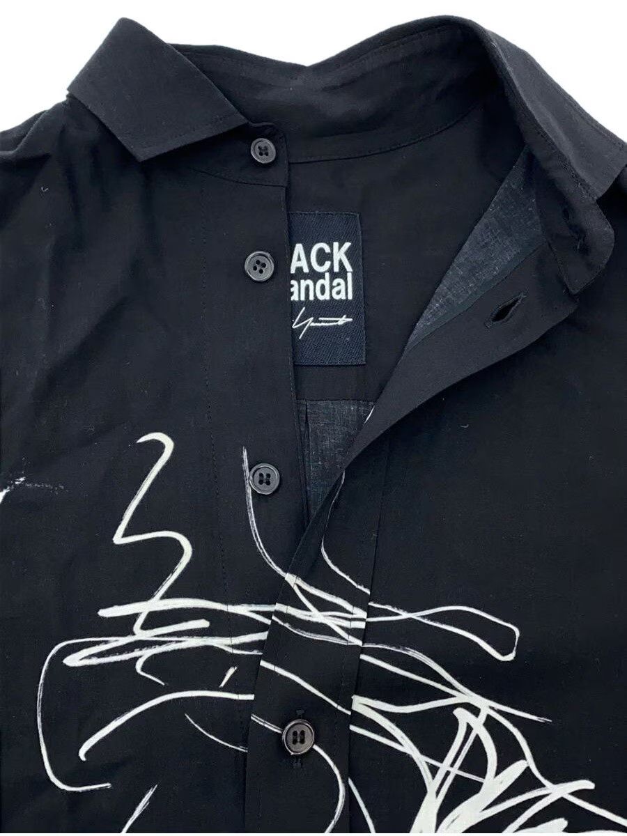 Yohji Yamamoto BLACK Scandal Yohji Yamamoto 1/Rayon/BLK Long-sleeved shirt Size US S / EU 44-46 / 1 - 7 Thumbnail