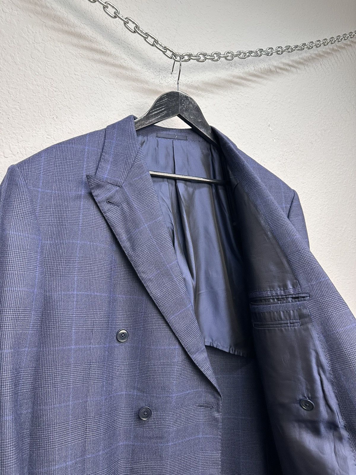 Ermenegildo Zegna Ermenegildo Zegna wool blazer navy LUXURY Italian suit XL Size 48L - 9 Thumbnail