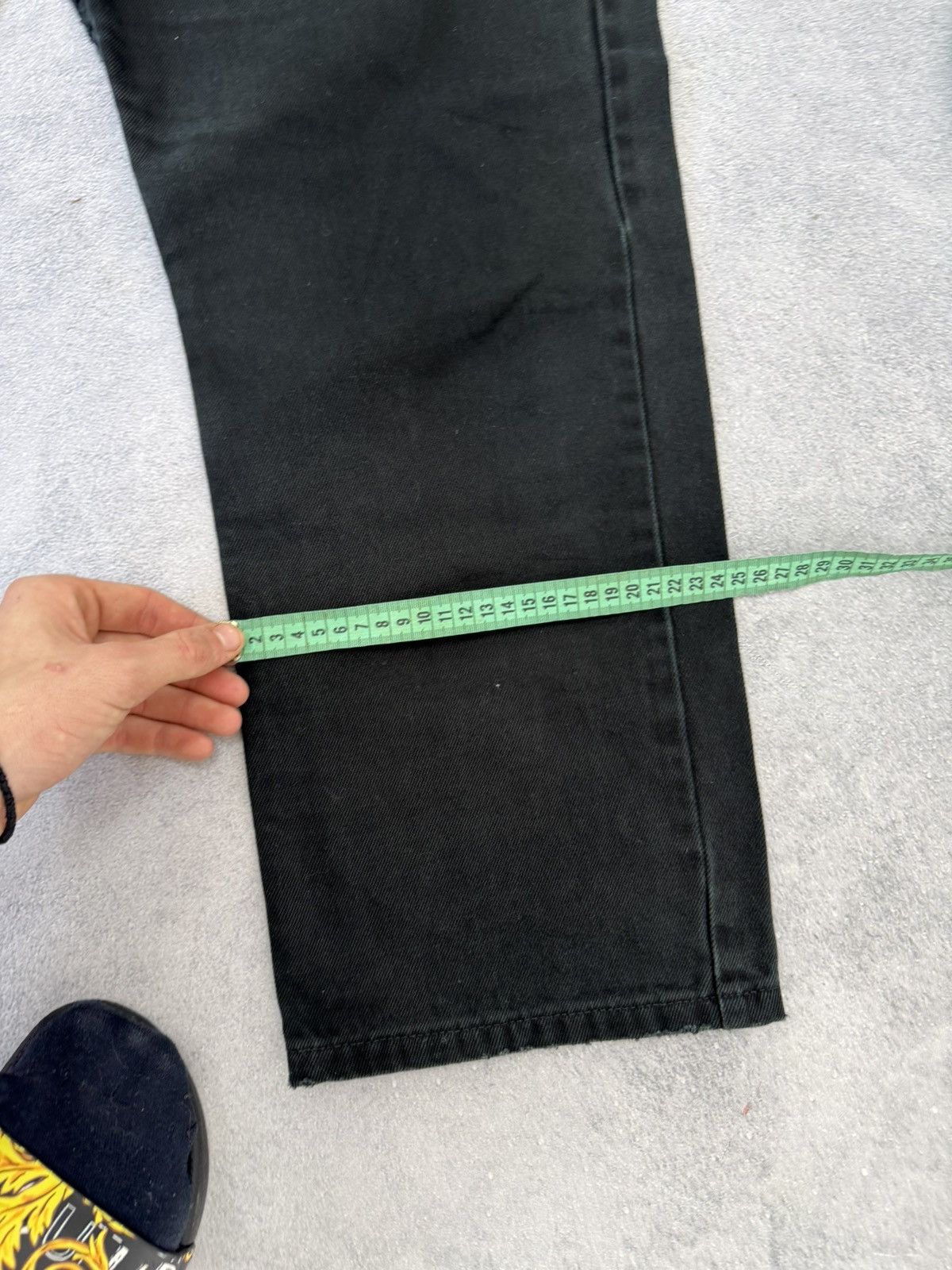 Hedi Slimane 00s Diesel Hedi Slimane Dior Style Washed Denim Jeans Size US 36 / EU 52 - 16 Thumbnail