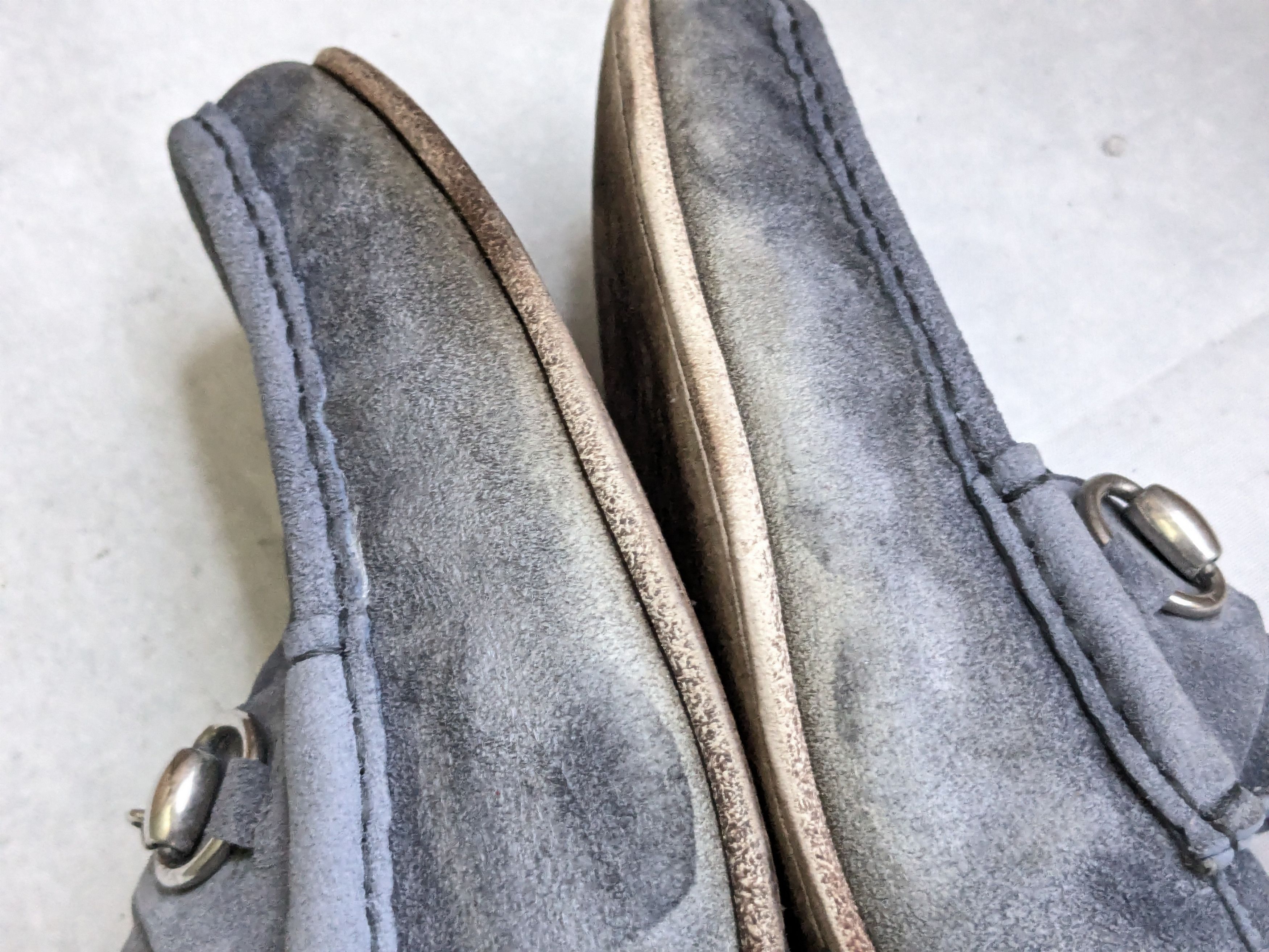 Gucci Gucci Horsebit Loafers Blue Suede Monogram 9.5 Size US 9.5 / EU 42-43 - 6 Thumbnail