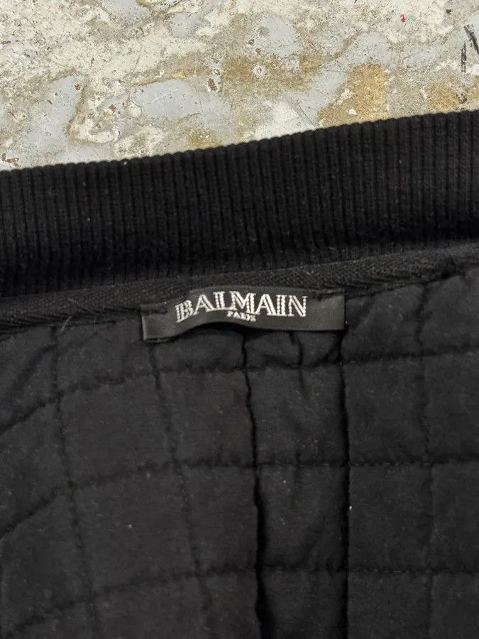 Balmain AW2017 Balmain Black Buckled Quilted Zip-up Jacket Size US M / EU 48-50 / 2 - 8 Thumbnail