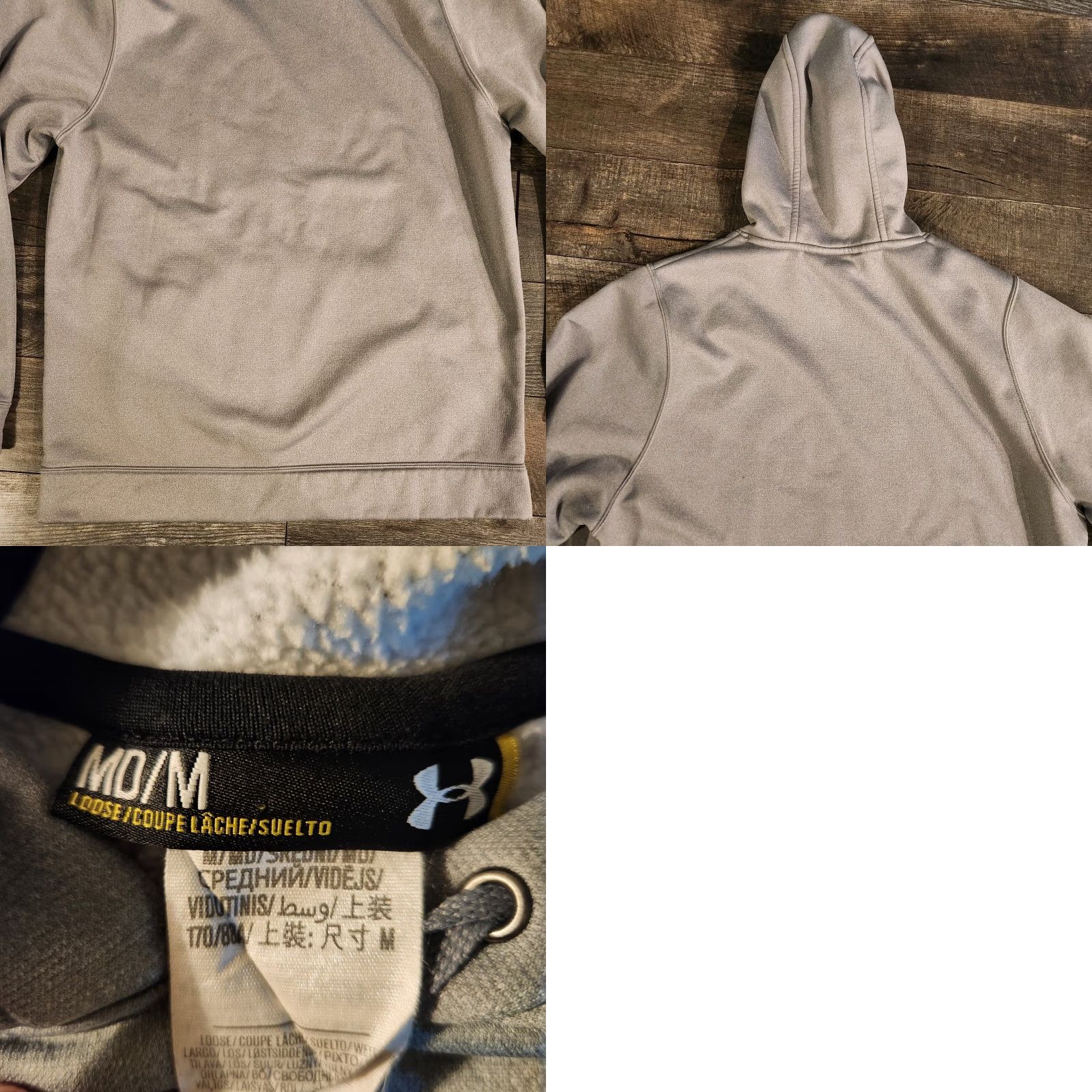 Under Armour Under Armour Hoodie Men M Gray Storm Fleece Lined Wounded Warrior Project Pullover Long Sleeve Army Sports Pockets Hooded Vars Mens Size US M / EU 48-50 / 2 - 8 Thumbnail