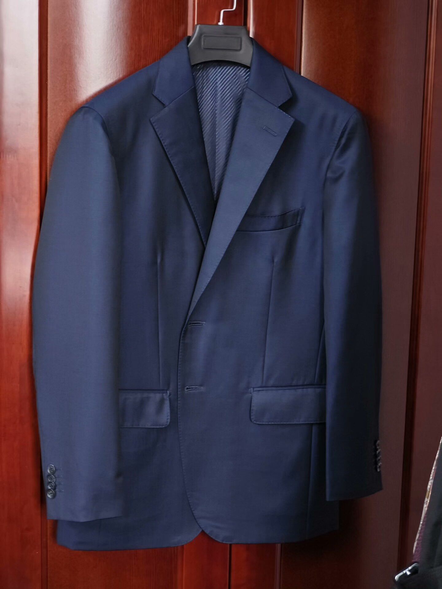Japanese Brand Custom Italian Wool Blend Suit Jacket Size US L / EU 52-54 / 3 - 1 Thumbnail