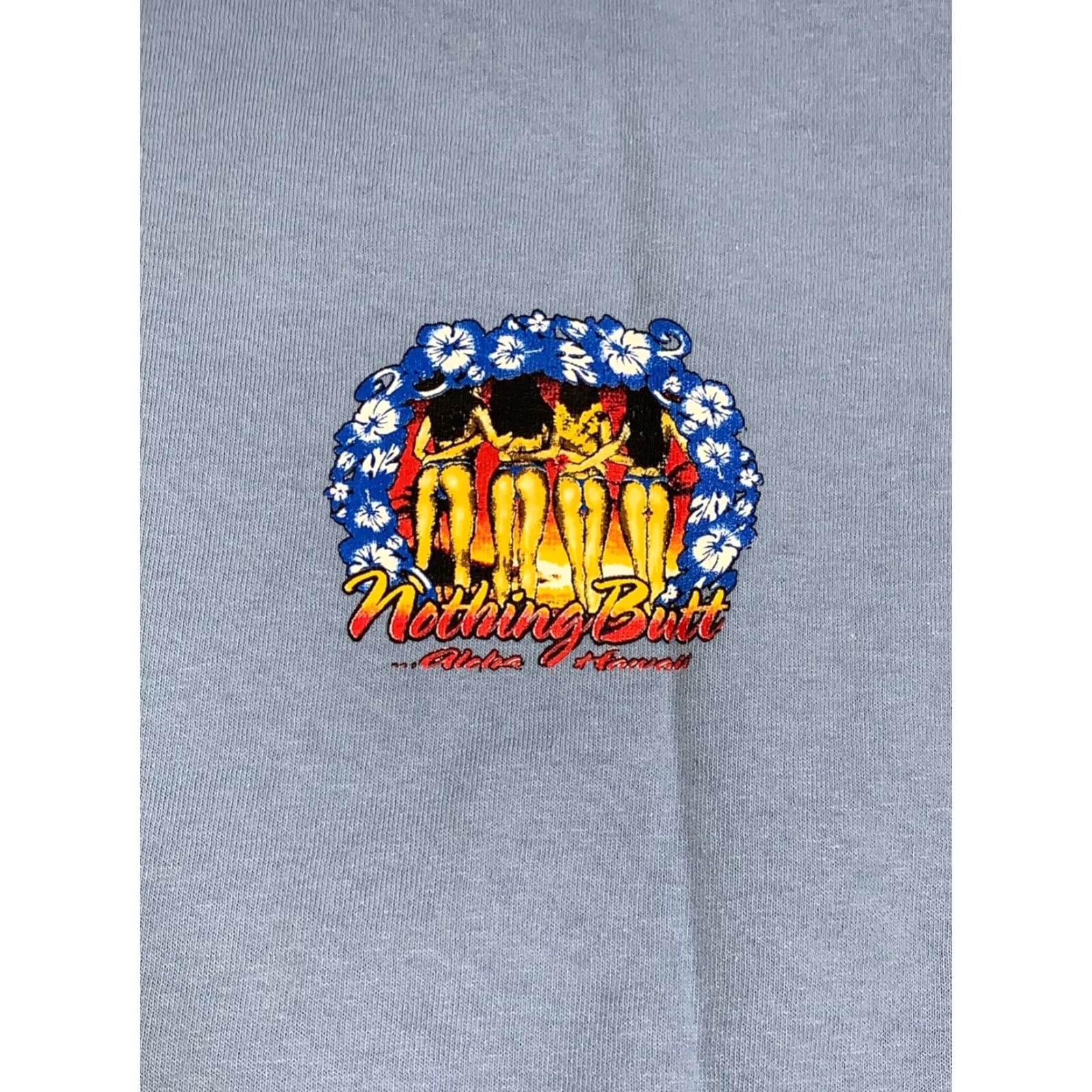 ALOHAS Nothing Butt Aloha Hawaii Shirt Mens L Blue Beach Graphic Print Short Sleeve Crew Neck Cotton T-Shirt Unbranded Regular Summer Size US L / EU 52-54 / 3 - 4 Thumbnail