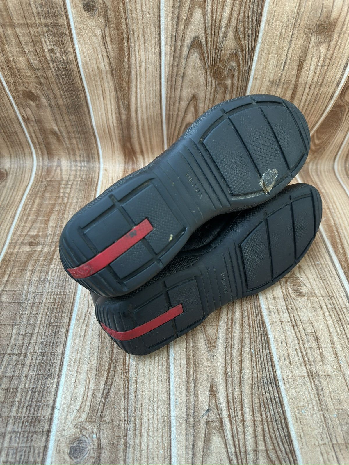 Prada Prada America's Cup Red Tab Leather Sneaks PS0906 Size US 7.5 / EU 40-41 - 24 Thumbnail