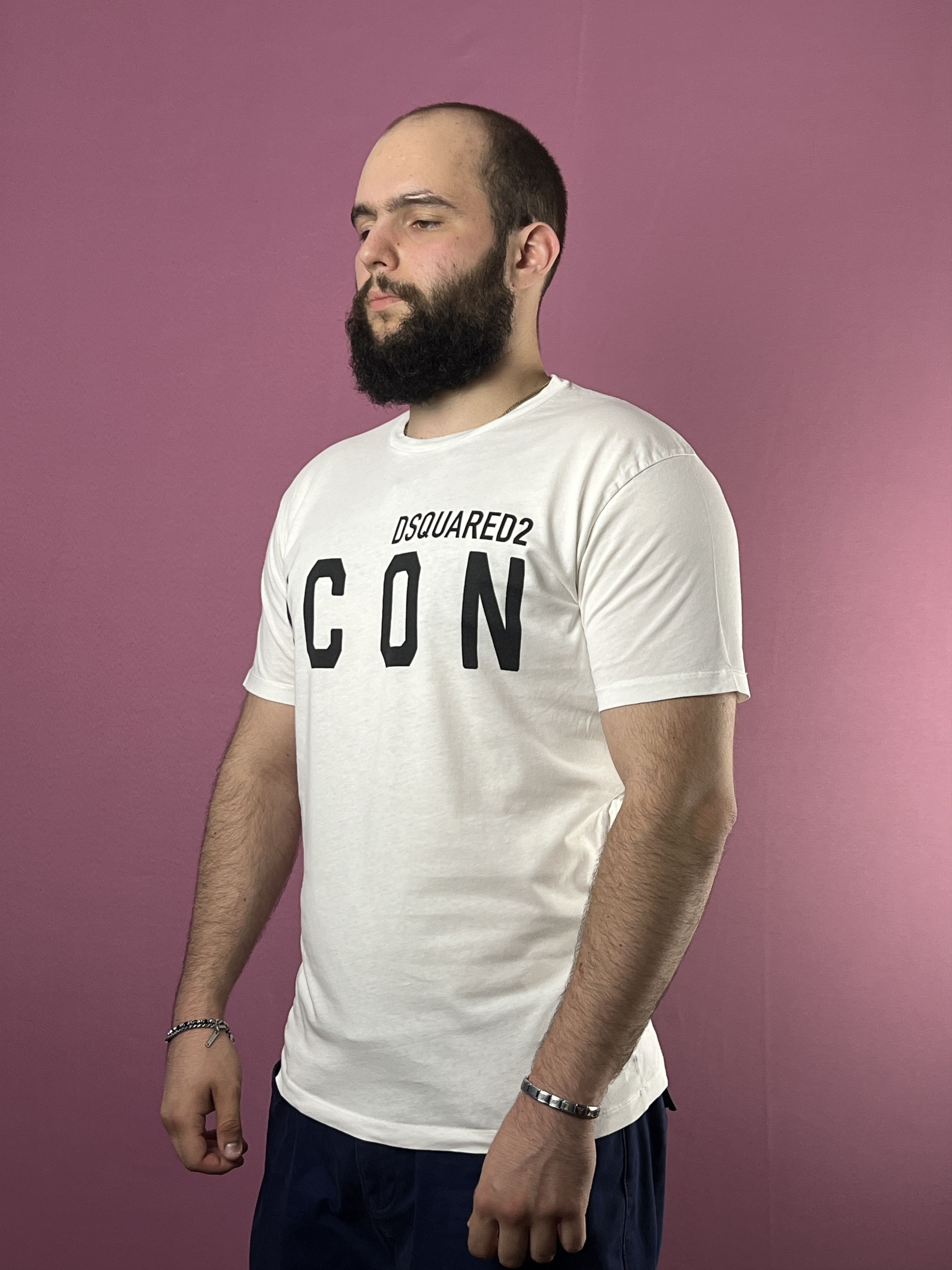 Designer × Dsquared2 Dsquared2 ICON Vintage Men's T-Shirt - L Size US L / EU 52-54 / 3 - 2 Thumbnail