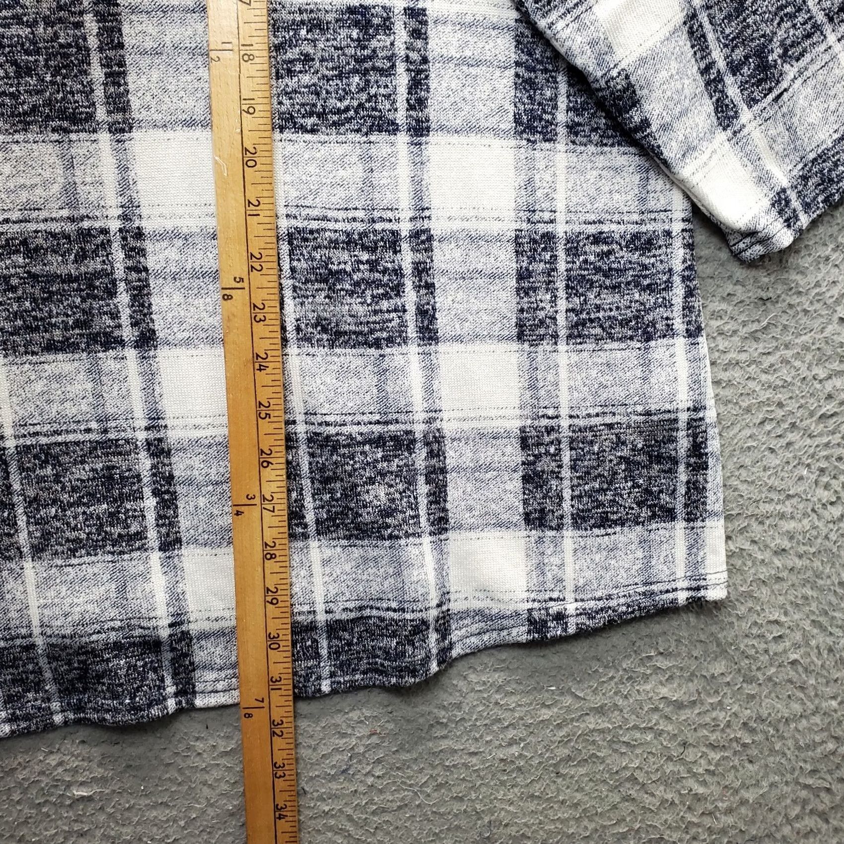 Avenue Avenue Blouse Womens 26/28 Plaid Stretch Long Sleeve V-Neck Casual Shirt Womens Size 26/28 Multicolor Size 4XL / US 24-26 - 7 Thumbnail