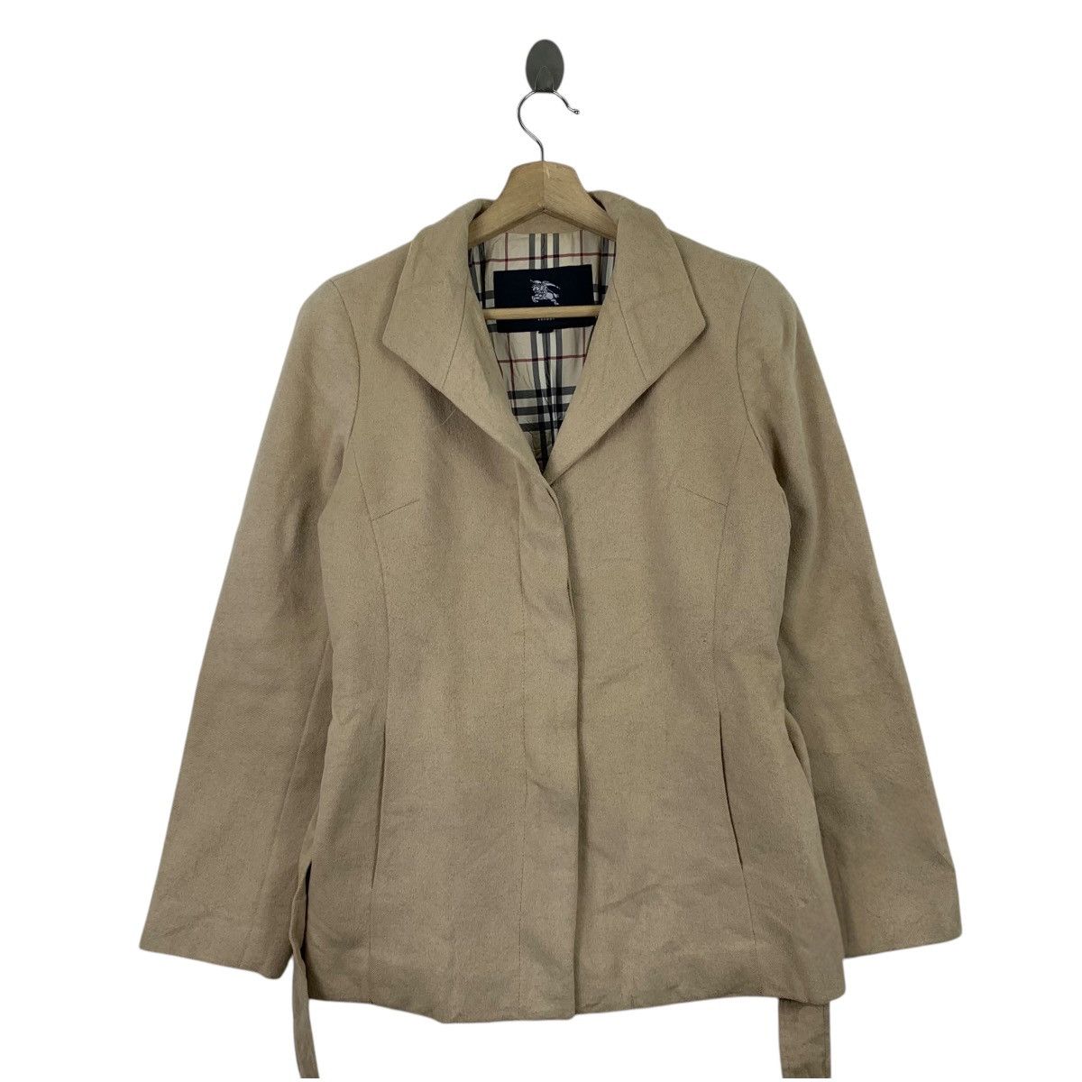 Burberry BURBERRY London Nova Check Designer Wool Blazer Coat Jacket Size S / US 4 / IT 40 - 2 Thumbnail