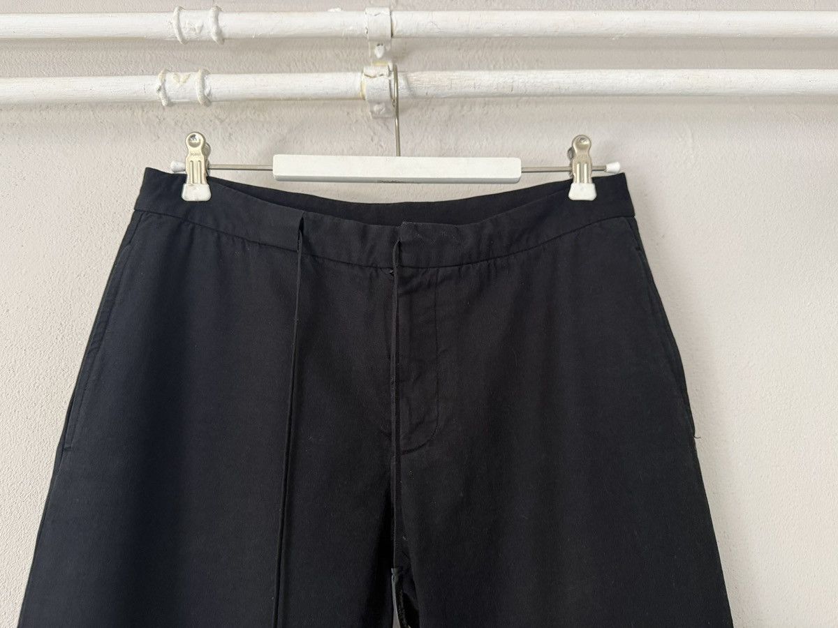 Maison Margiela Minimal Black Tailored Trousers with Drawstring Waist Size US 30 / EU 46 - 2 Thumbnail