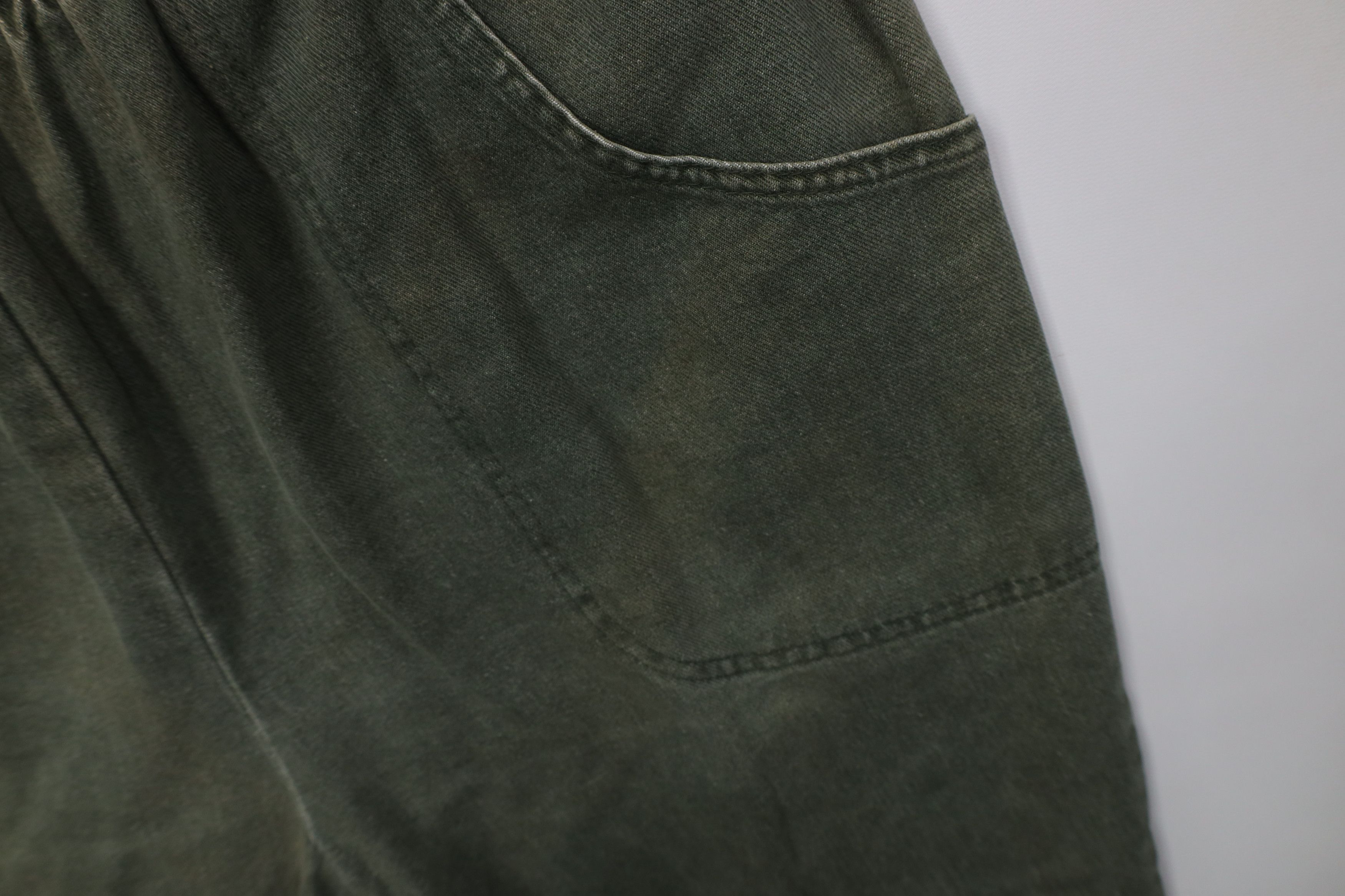 Vintage Vintage 90s Streetwear Fit Utility Denim Jeans Green USA Size 40" / US 18 - 7 Thumbnail