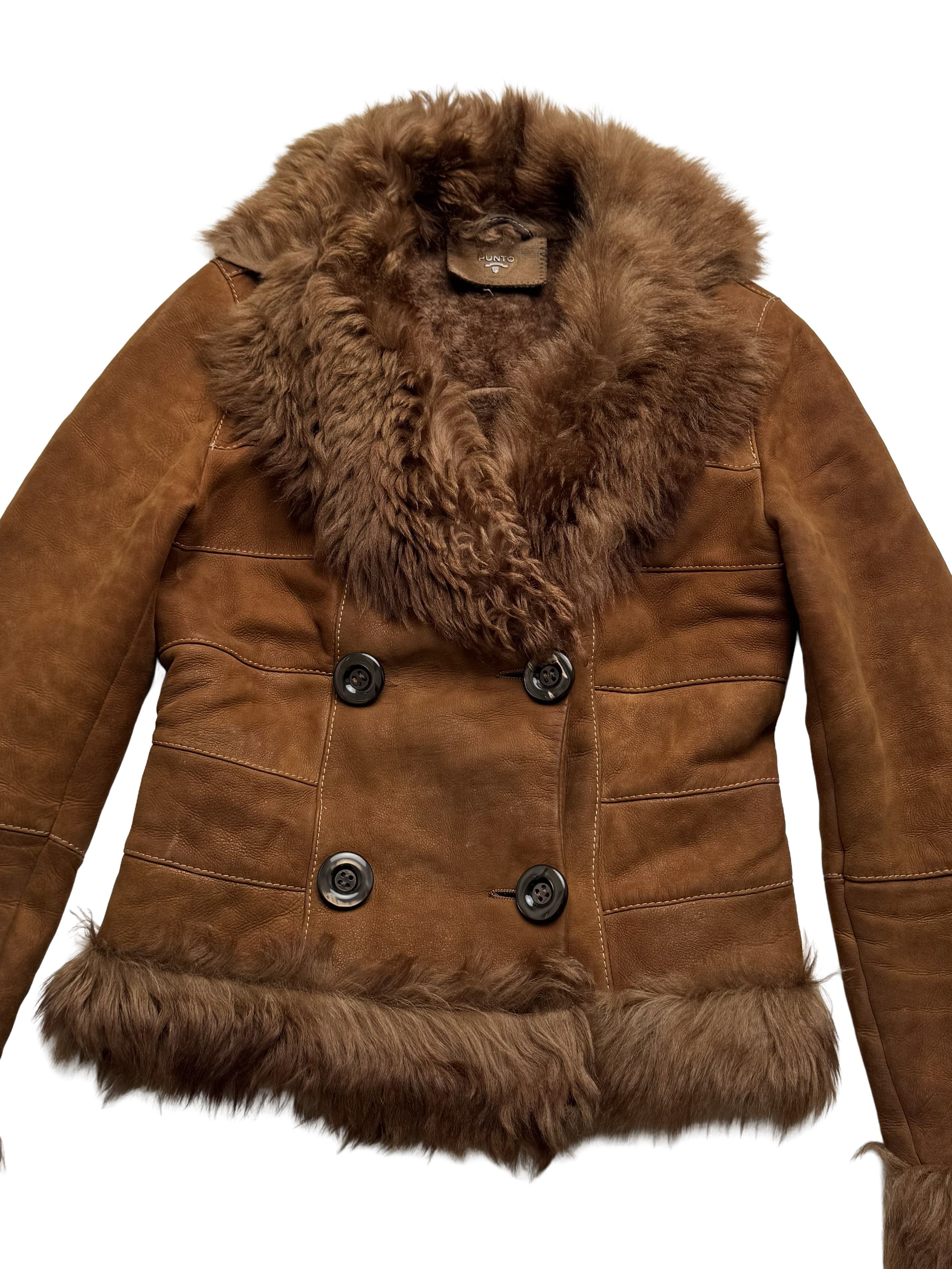 Vintage Vintage Real Shearling Cropped Jacket Size S / US 4 / IT 40 - 6 Thumbnail