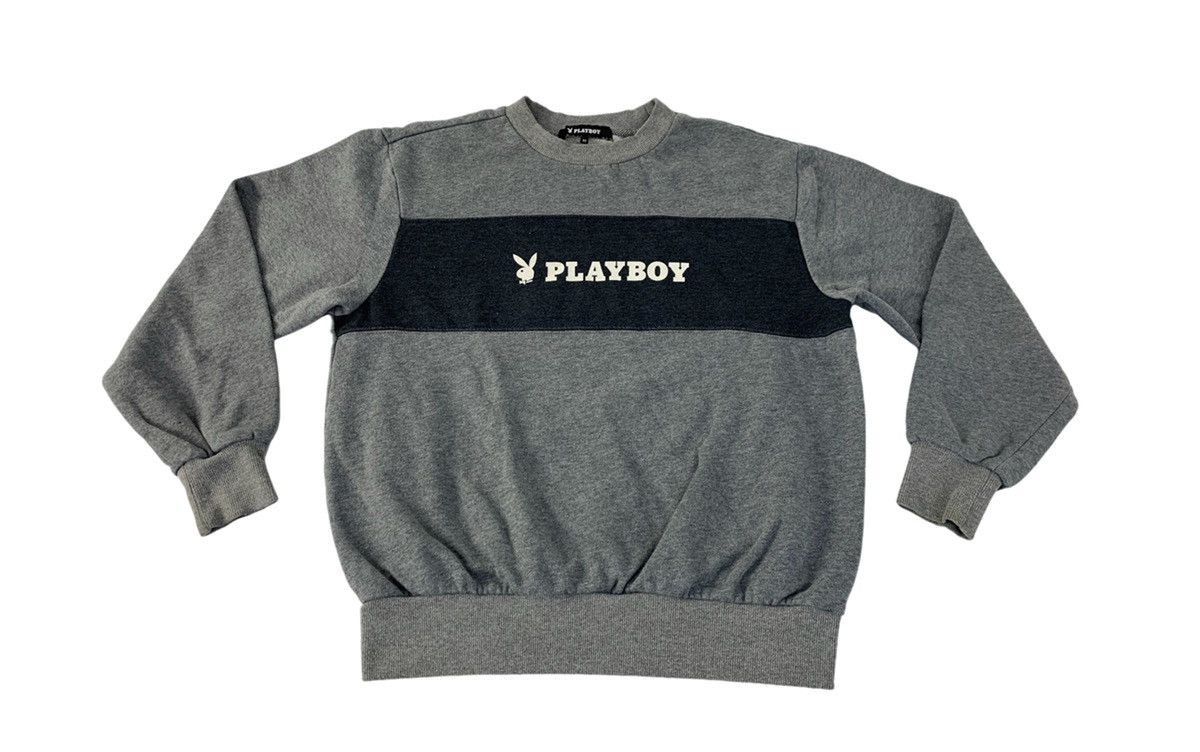 Playboy 90s Playboy Crewneck Sweatshirt Black Block Spell Out Design Size US M / EU 48-50 / 2 - 1 Thumbnail
