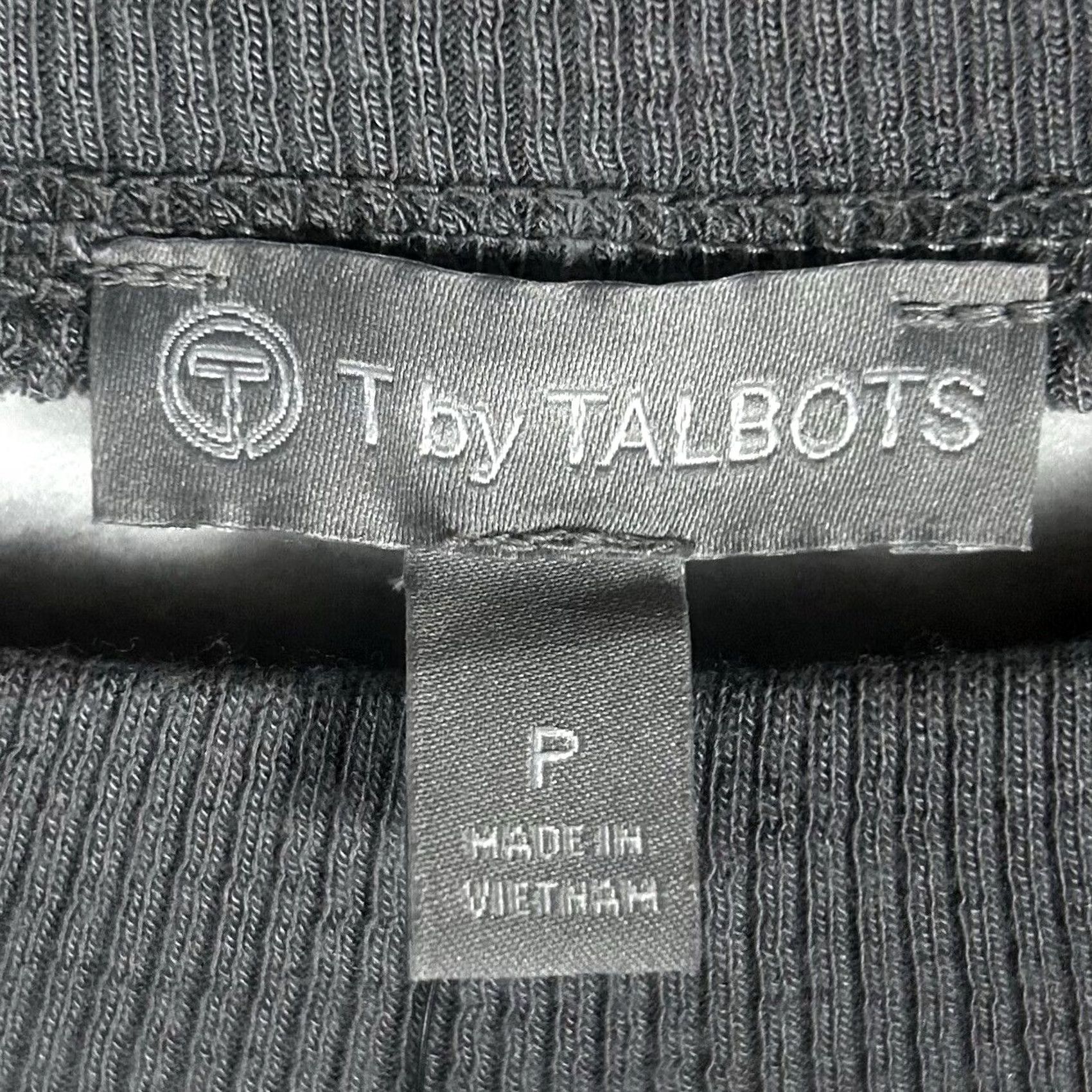 Talbots T by Talbots Sweater Womens PP Gray Crew Neck Long Sleeve Geometric Knit Top Size XXS / US 00 / IT 34 - 3 Thumbnail