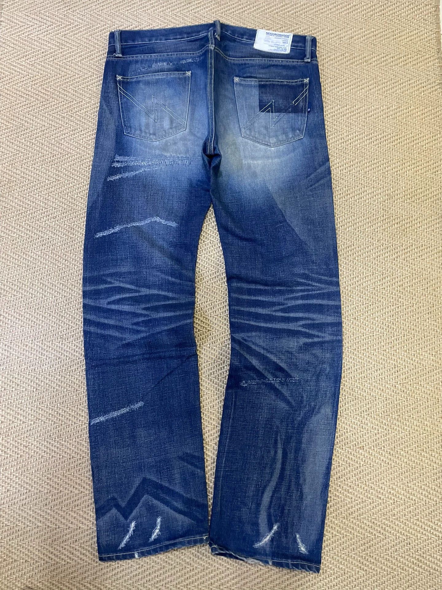 Neighborhood NEIGHBORHOOD 06EX Narrow L Jeans Washed Knife Cut Size US 34 / EU 50 - 2 Thumbnail