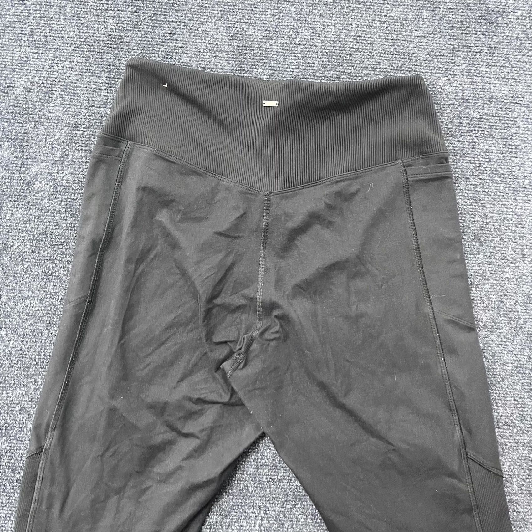 Pinko Victoria's Secret Pink Cozy Leggings Womens Large Black High Rise Yoga Pants Size 36" / US 14 / IT 50 - 4 Thumbnail