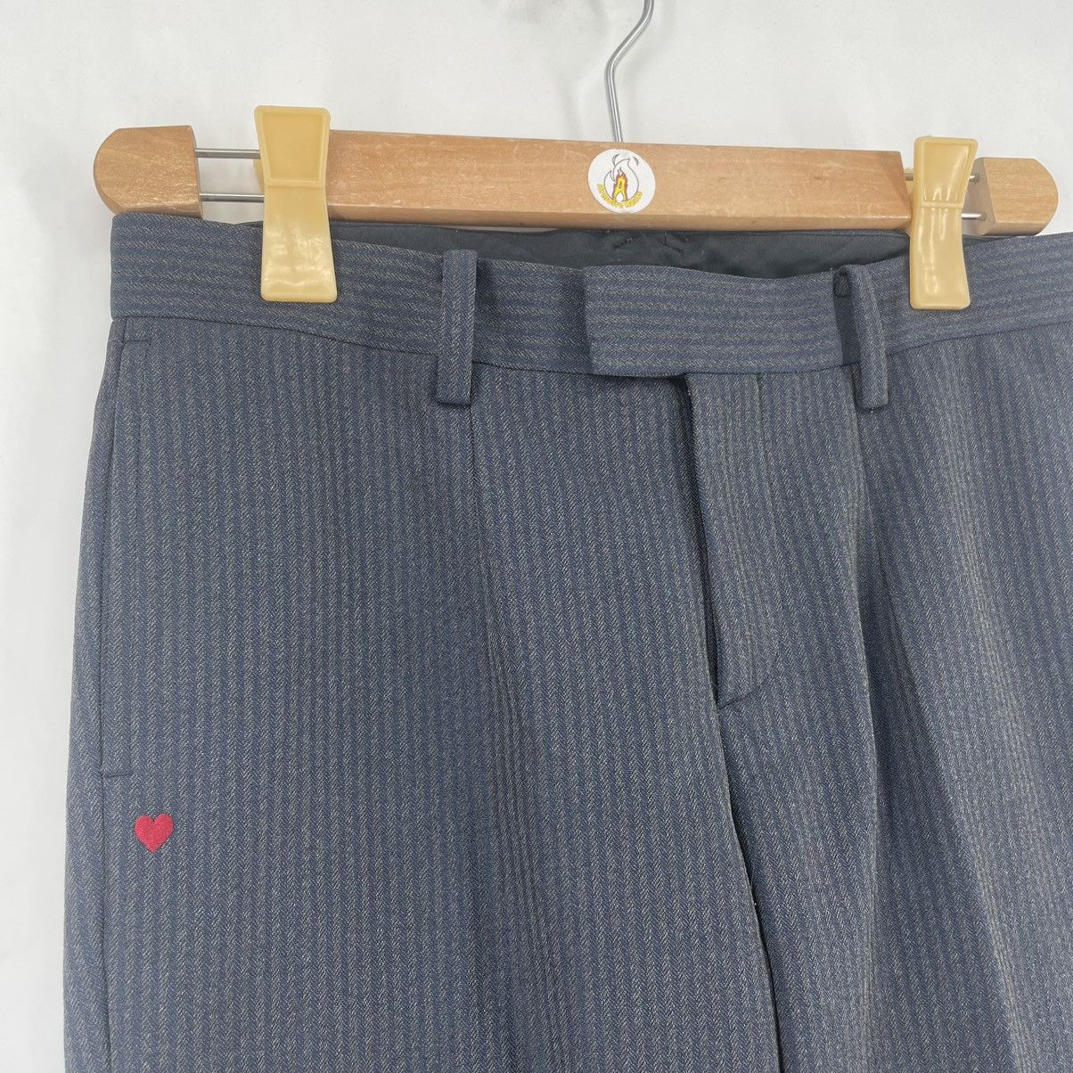 Undercover Undercover Heart And Spade Striped Trouser Size 29" - 8 Thumbnail