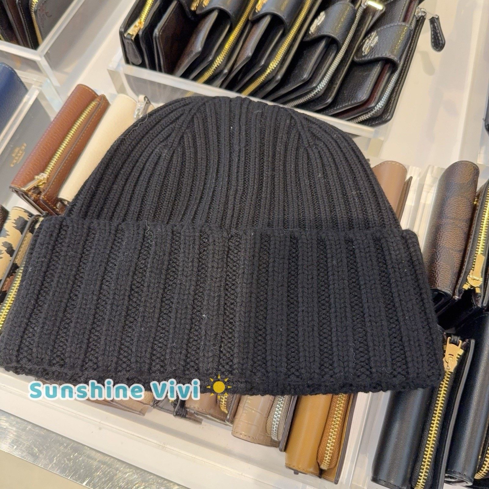 Coach NWT Coach 1941 Embroidered Knit Beanie Wool CU806 Black Size ONE SIZE - 5 Thumbnail
