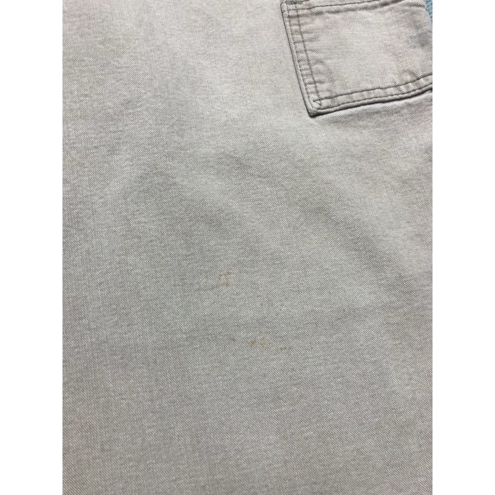 Wrangler VINTAGE Wrangler Carpenter Jeans Beige Khaki Tan Baggy 37x32 Mens Jeans Khakis 90s Skater Size US 37 - 4 Thumbnail