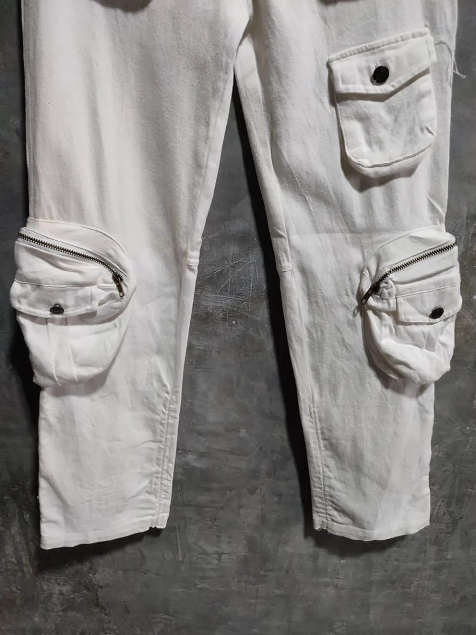 Japanese Brand Bamuse Multipocket Tactical Cargo Pants Size 28" / US 6 / IT 42 - 4 Thumbnail