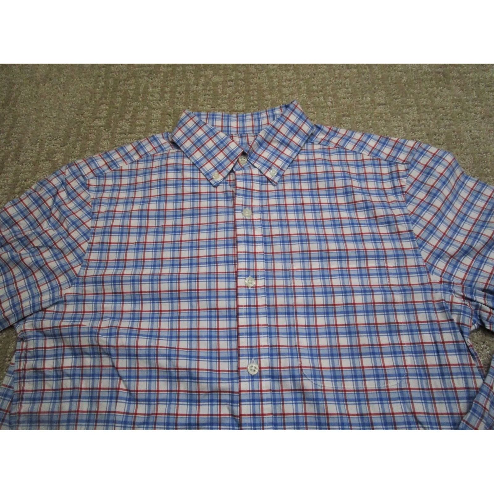 Vineyard Vines Vineyard Vines Shirt Men Small Blue Plaid OTG Long Sleeve Size US S / EU 44-46 / 1 - 2 Thumbnail