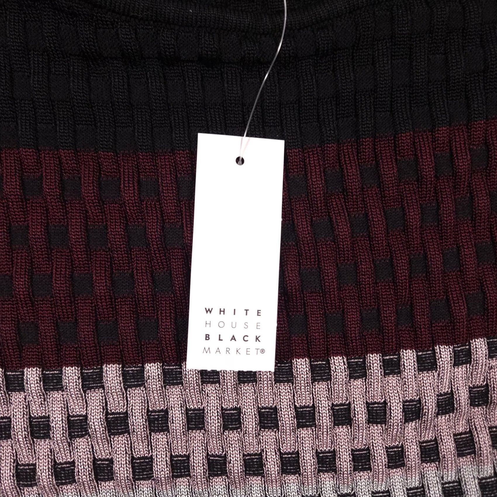 White House Black Market White House Black Market Sweater Tunic Womens S Multicolor Boat Neck Long Sleeve Size S / US 4 / IT 40 - 4 Thumbnail