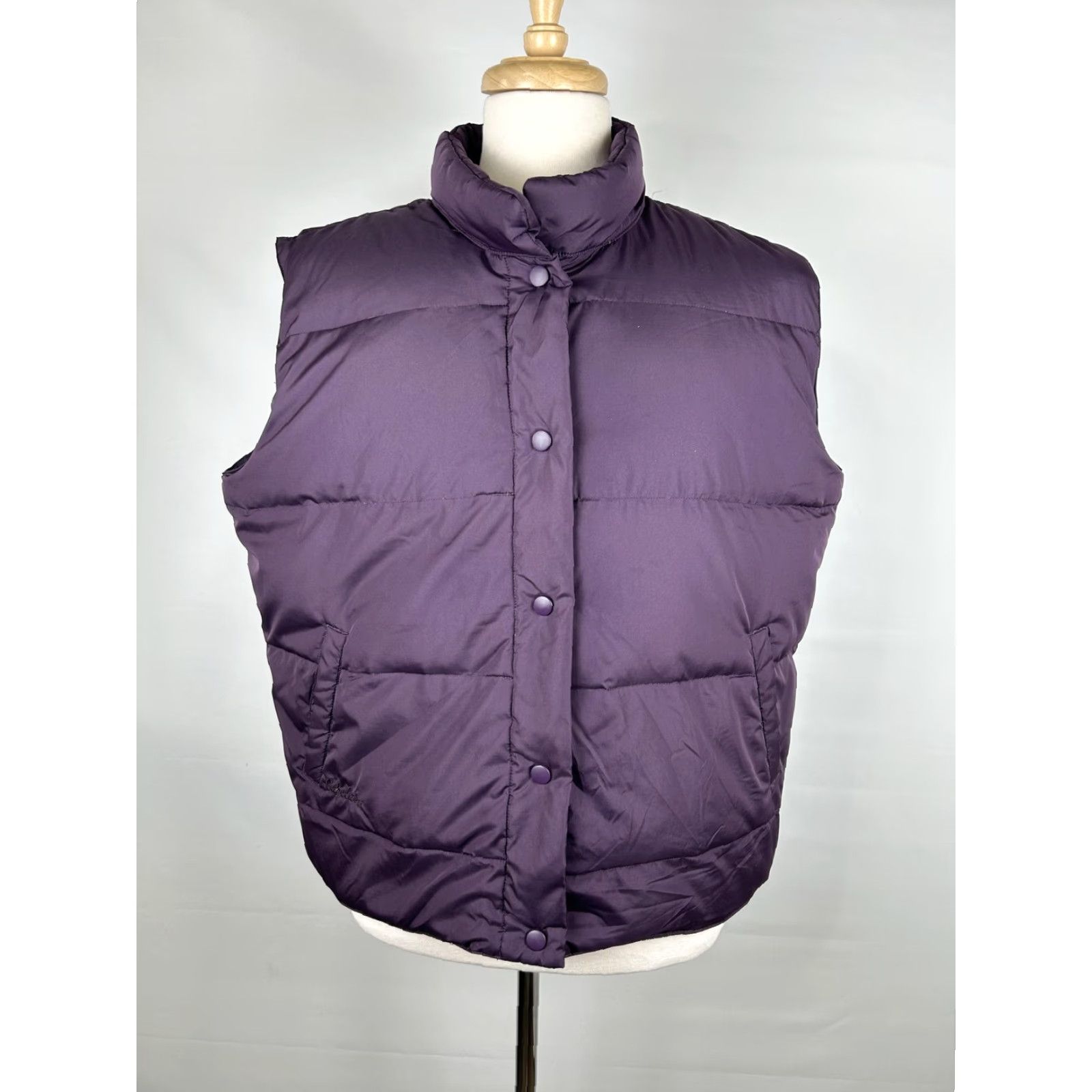 Vintage Cabela's Goose Down Vest Mens XL Purple Snap Puffer Insulated Premier Northern Size US XL / EU 56 / 4 - 2 Thumbnail