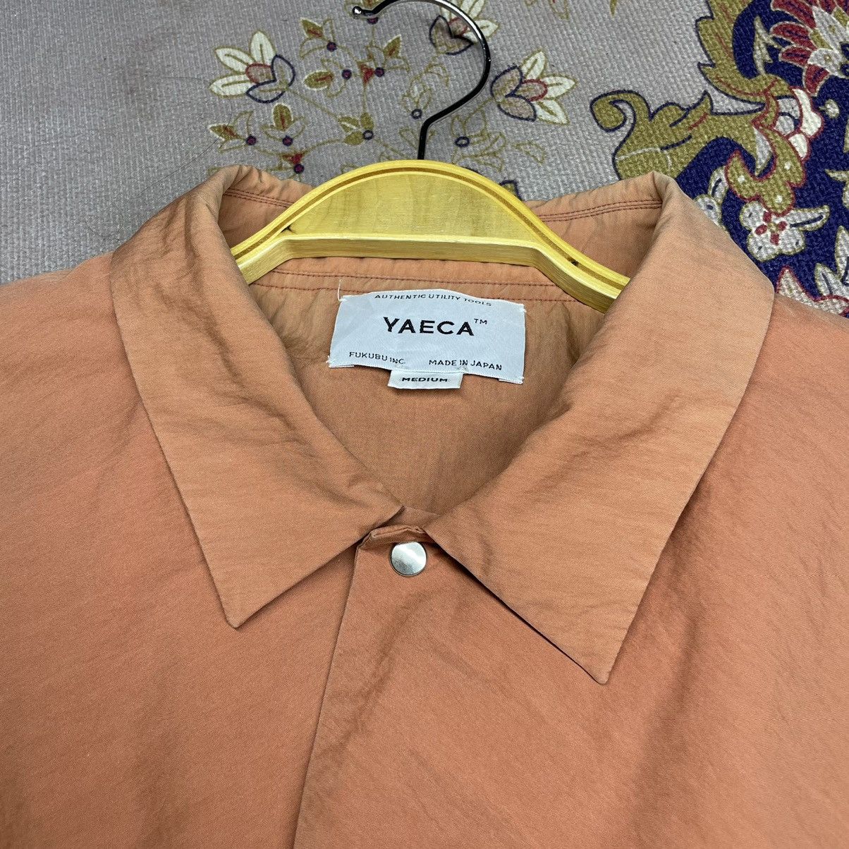 Japanese Brand × Vintage × YAECA Vintage Yaeca Orange Khakis Jacket Size US M / EU 48-50 / 2 - 6 Thumbnail